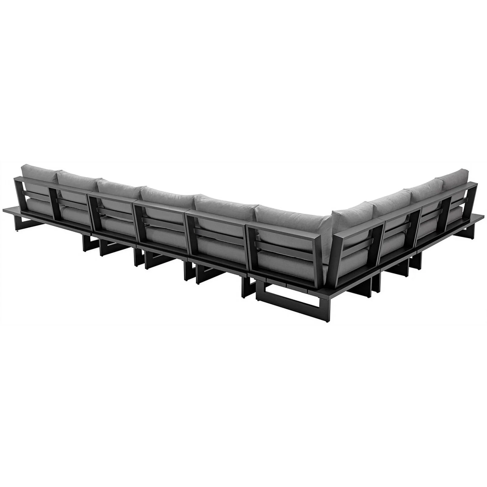 Meridian Furniture Maldives Grey Water Resisting Outdoor Modular Sectional