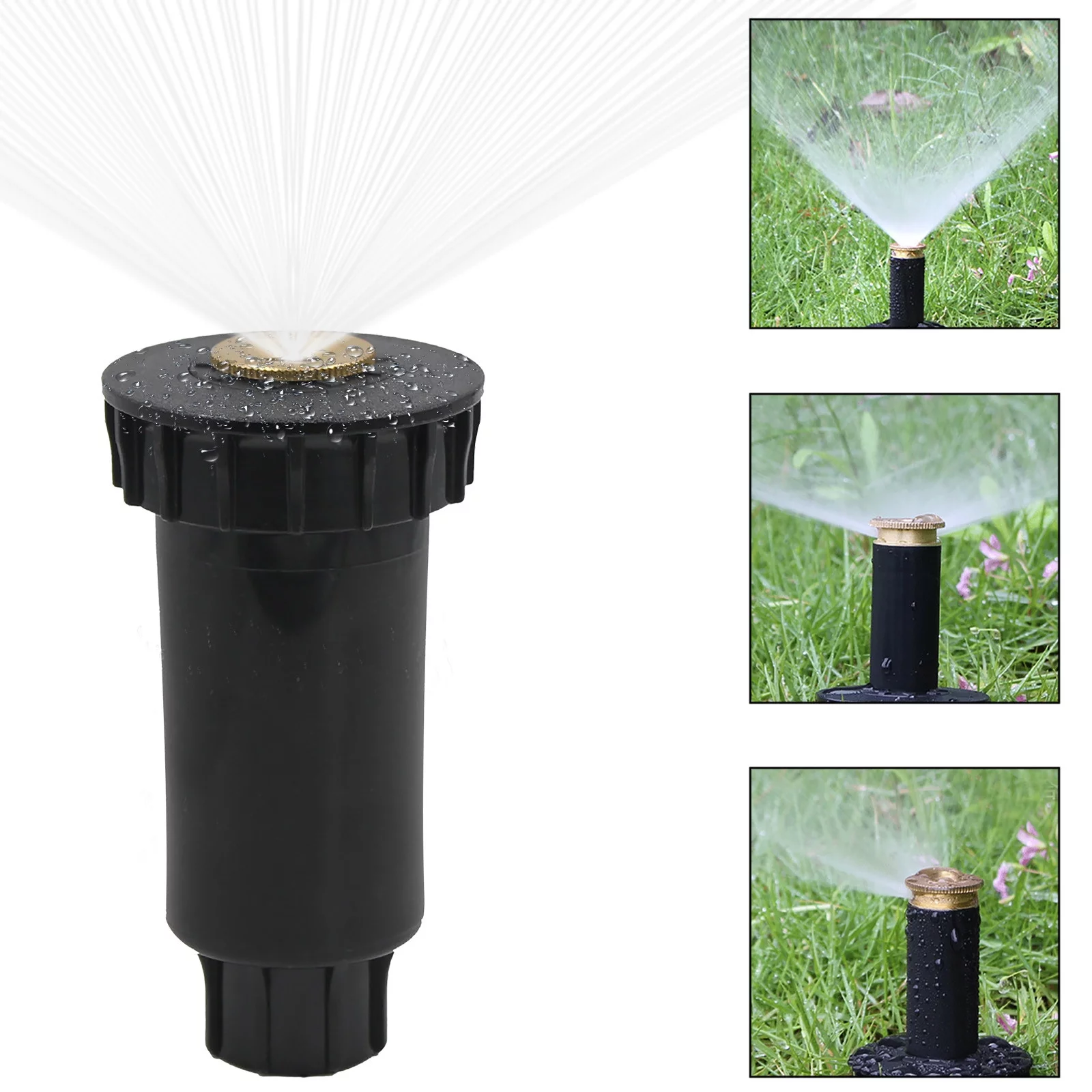 Hxroolrp Retractable Buried Telescopic Sprinkler Garden Lawn Water Irrigation System