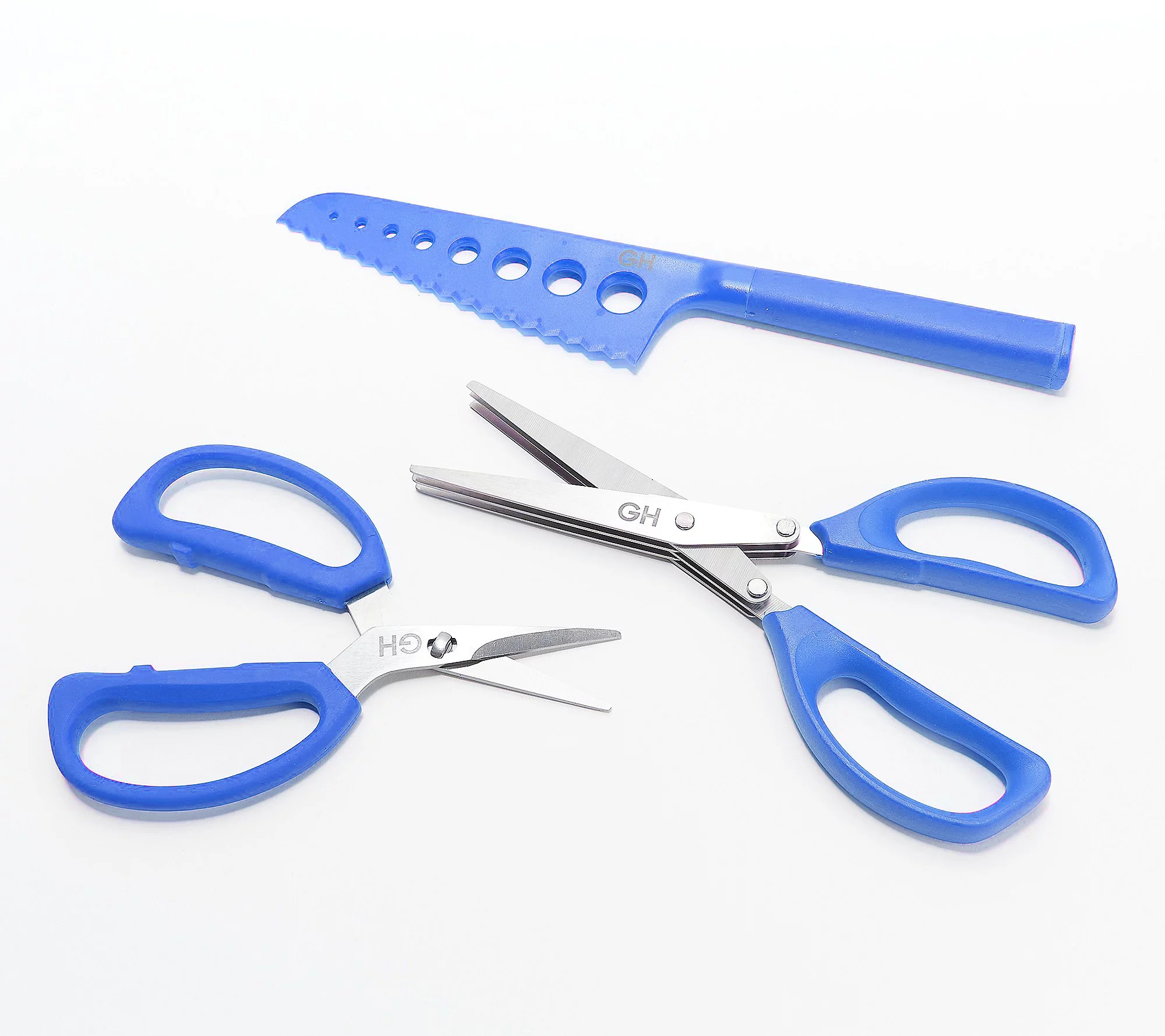 Good Housekeeping All Purpose 3-pc Herb and Kitchen Shears Refurbished Blue