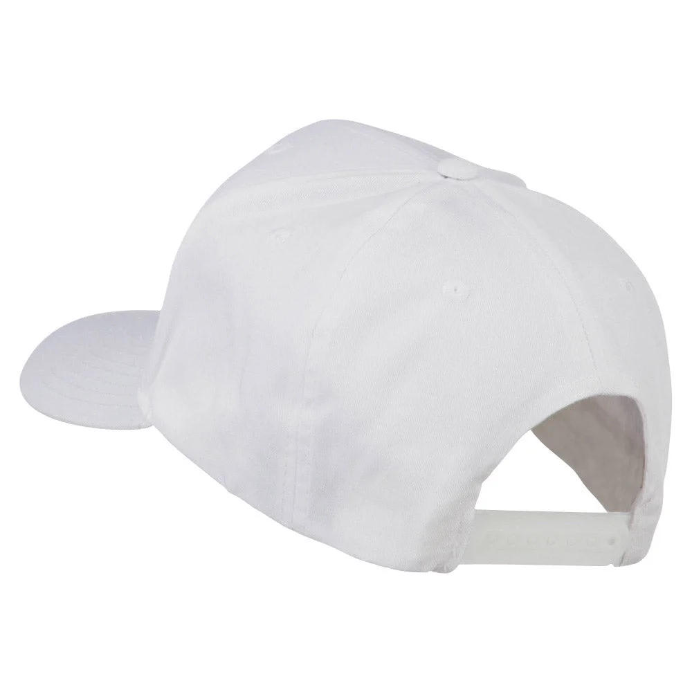 Captain Oak Leaf Military Patched Cap - White OSFM