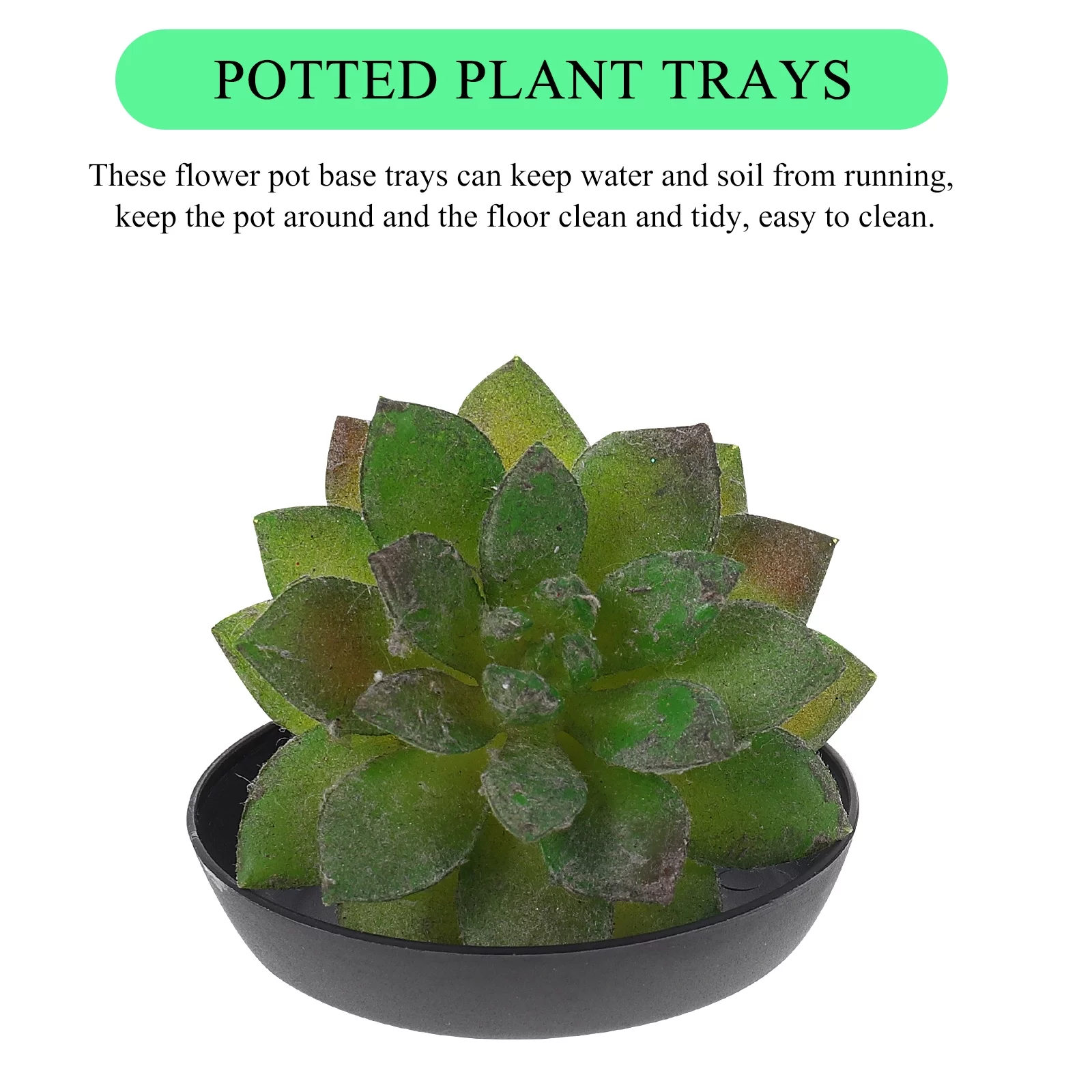 Gongxipen 30Pcs Plant Pot Base Tray Flowerpot Water Tray Home Plant Pot Round Tray