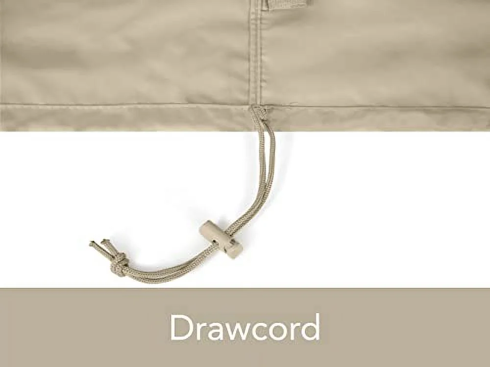 Covermates Rectangular Accent Table Cover - Heavy-Duty Polyester, Weather Resistant, Covered Mesh Vent, Patio Table Covers-Ripstop Grey