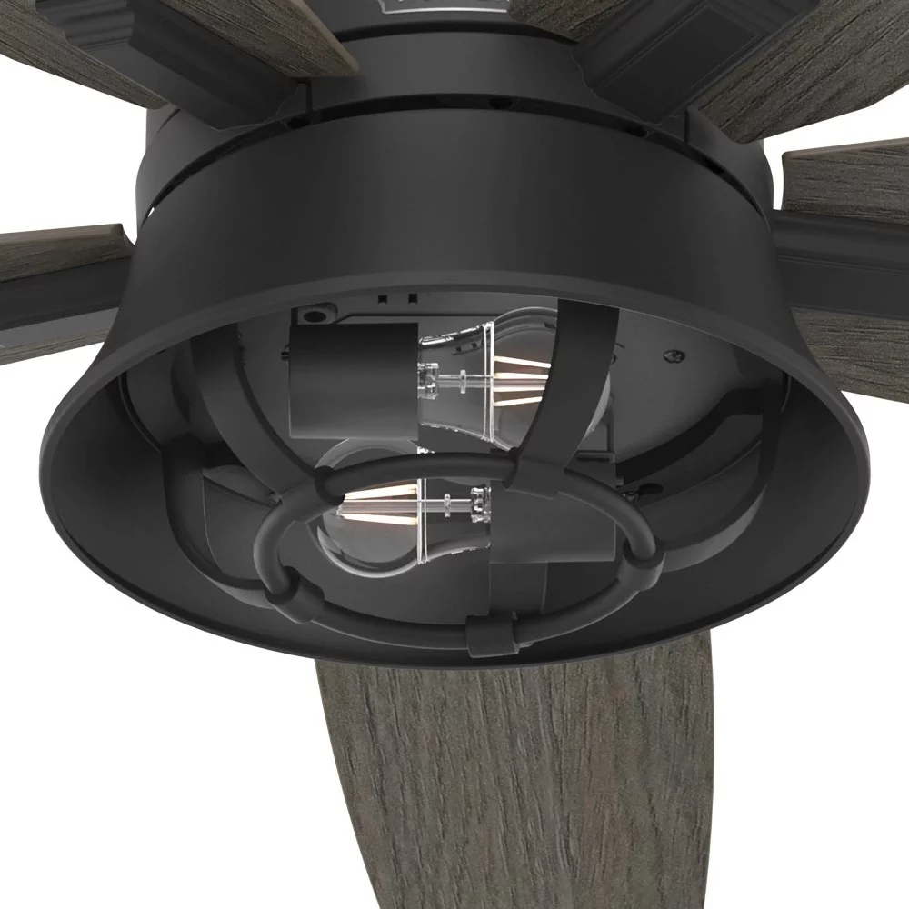 Hunter Fans - Hampshire - 5 Blade Ceiling Fan with Light Kit and Handheld Remote