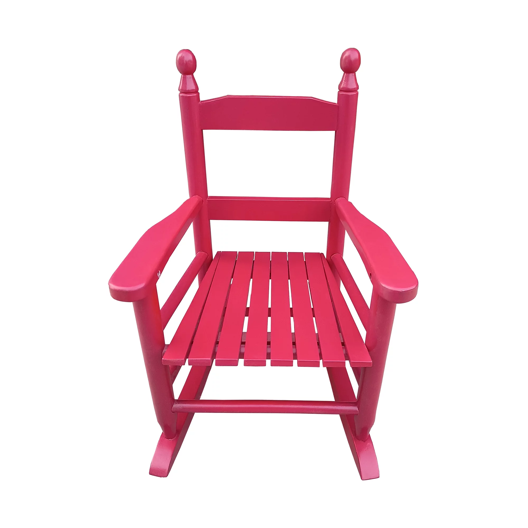 Children's rocking - Indoor or Outdoor，All-Weather Porch Rocking Chair for Lawn, Backyard, Indoor, Garden，rose red