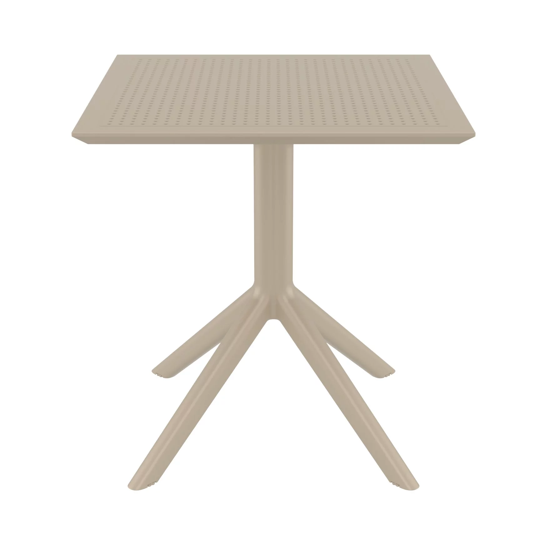 Luxury Commercial Living 3-Piece Taupe Brown Patio Bistro Set 33