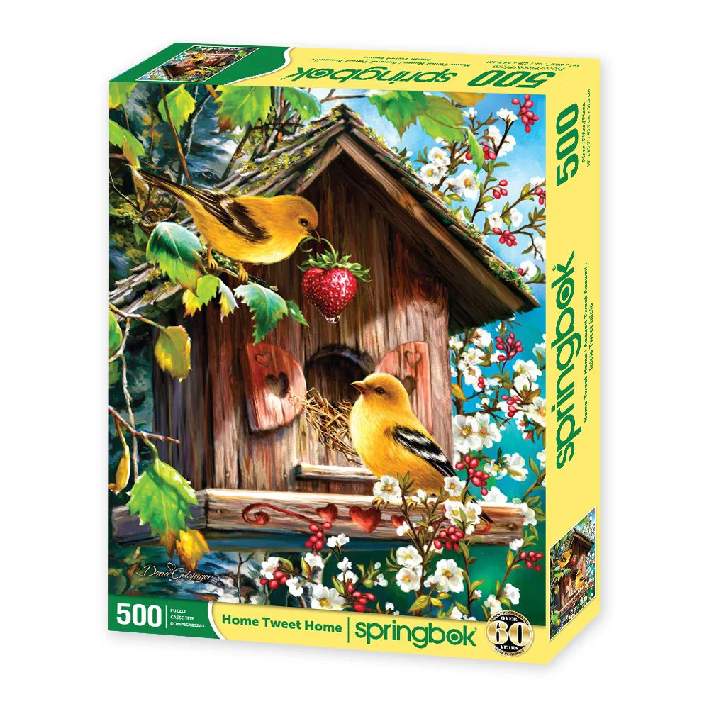 Springbok's 500 Piece Jigsaw Puzzle Home Tweet Home - Made in USA