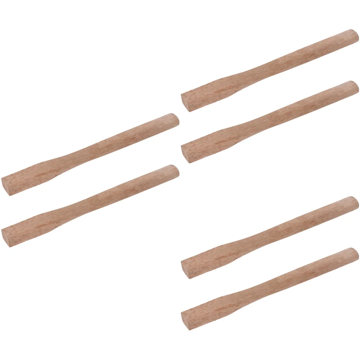 NUOLUX 6 Pcs  Axe Handle Replacement Wooden Axe Handle Grip Practical Axe Wood Handle Axe Supplies