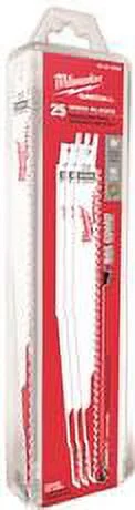 Milwaukee Sawzall Pruning Blade, 9 In., 5 Tpi, 25 Per Pack