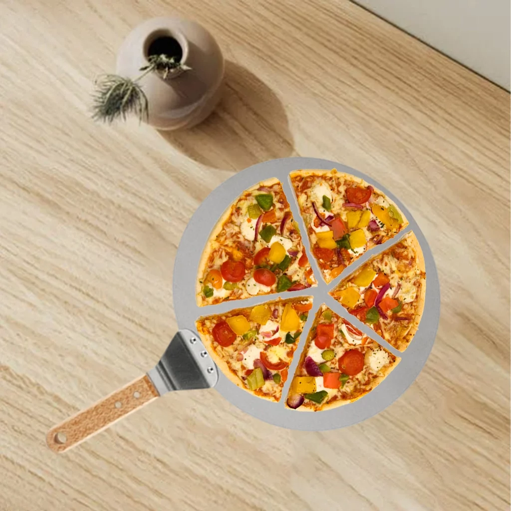 12'' Pizza Peel Paddle Shovel Baking Pizza Bread Baker Oven BBQ Spatula Tool