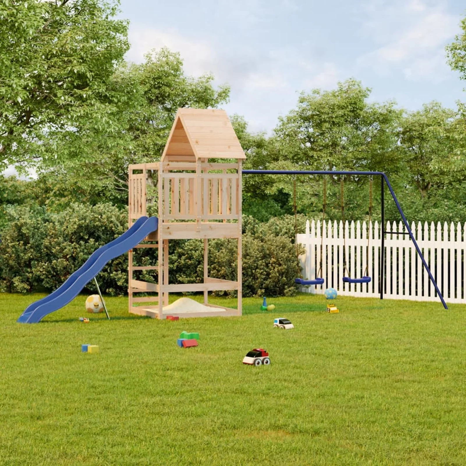 Aibecy Playset Solid Wood Pine