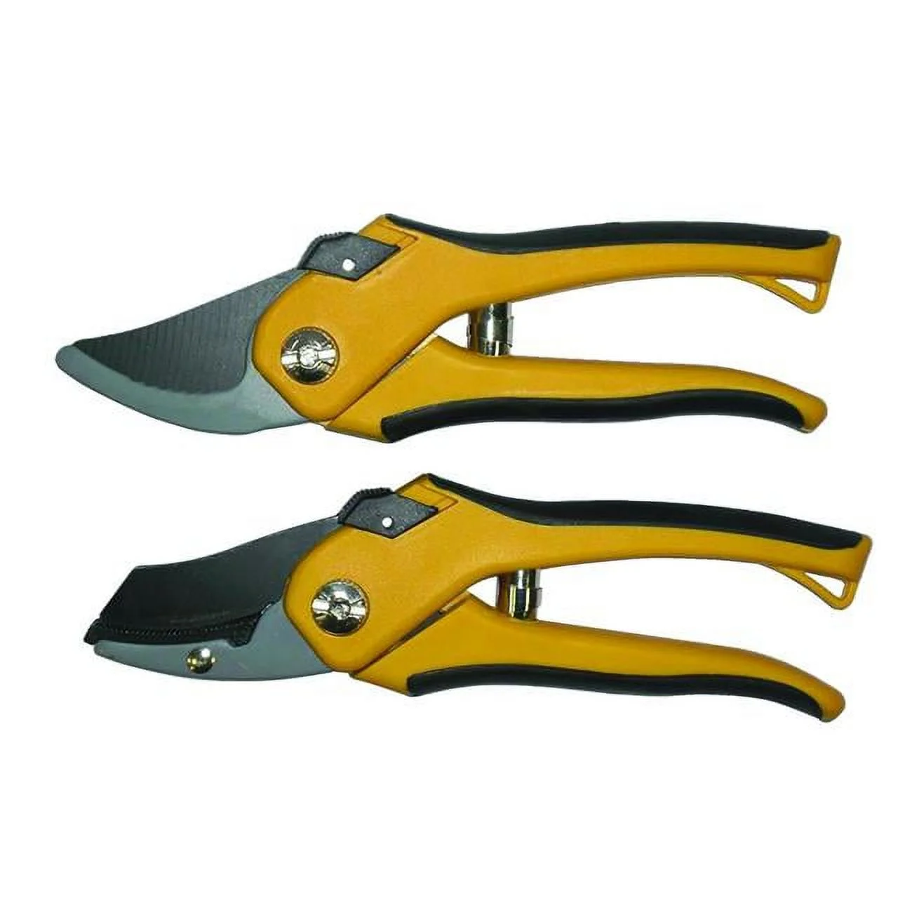 8 in. Anvil & Bypass Pruners, Yellow & Black - 2 Piece