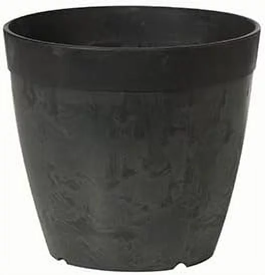MFG, Black 03068 Round Planter, 6-Inch