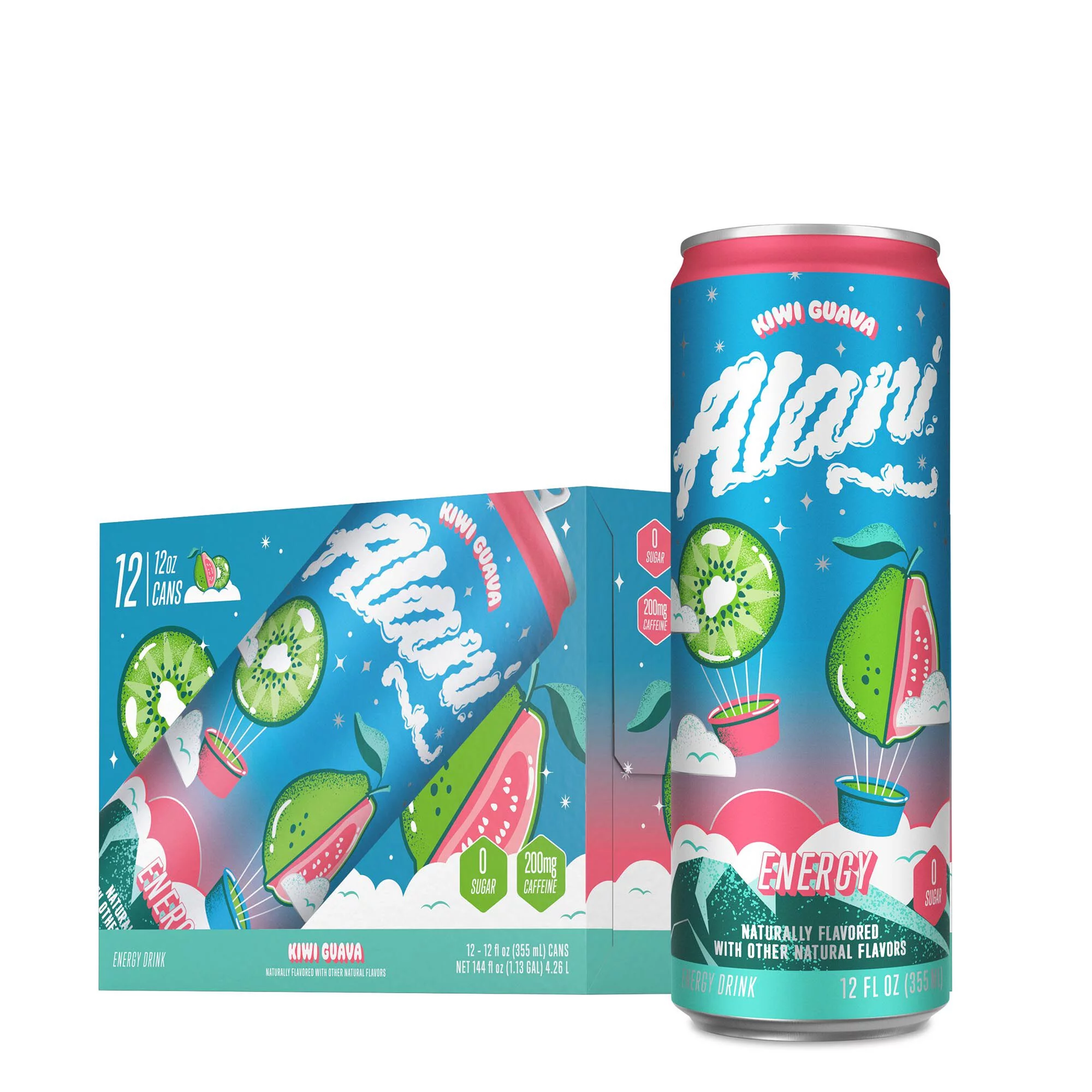 Alani Nu Energy Drink - Kiwi Guava - 12 Cans