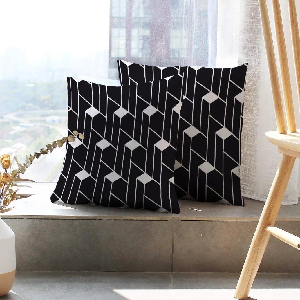 LALILO Throw Pillow Covers Striped Geometric Straight Lines Cushion Cover 18