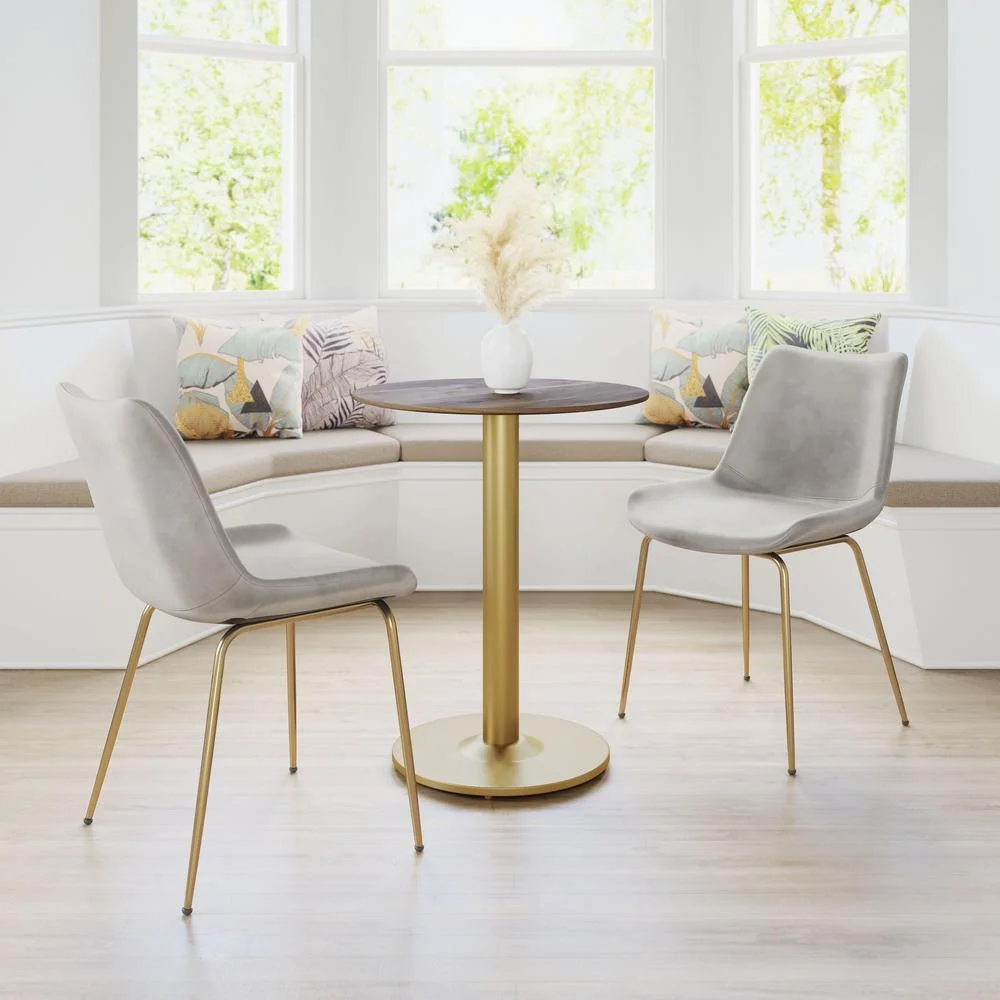 Alto Bistro Table, Brown & Gold, Belen Kox