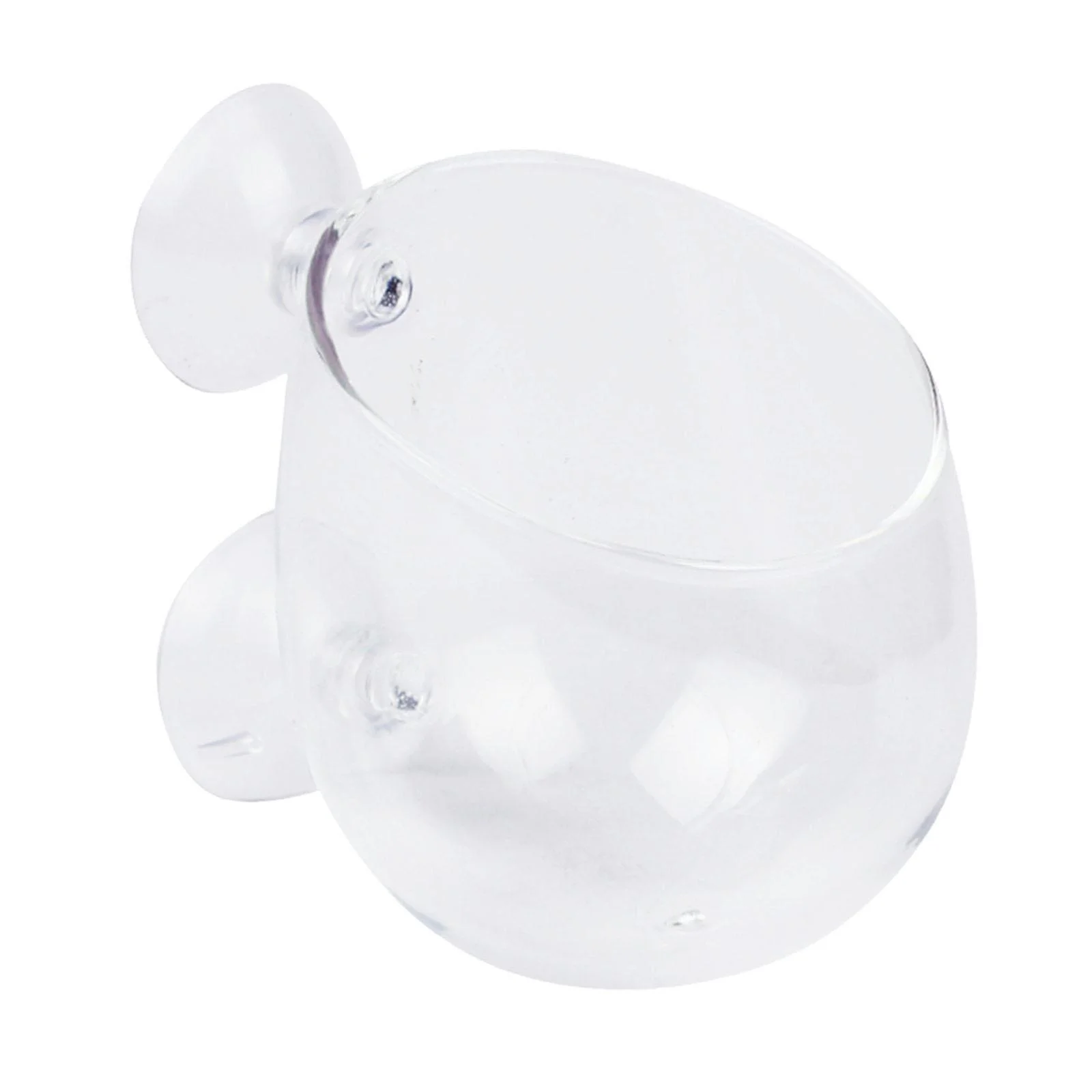 oshhnii Aquarium Plant Cup with Suction Cups Container Clear Tiny Plants Cultivation Pot