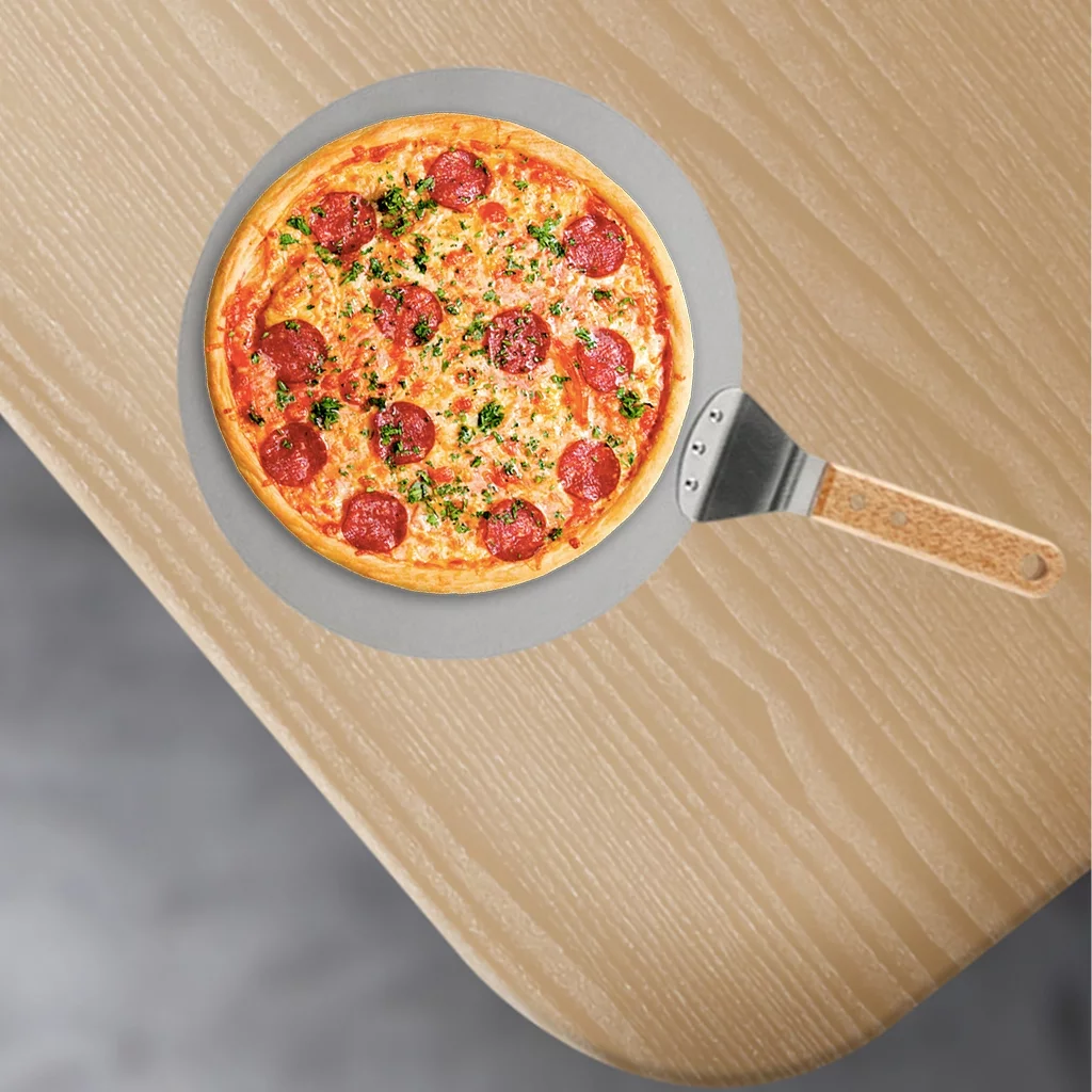 12'' Pizza Peel Paddle Shovel Baking Pizza Bread Baker Oven BBQ Spatula Tool