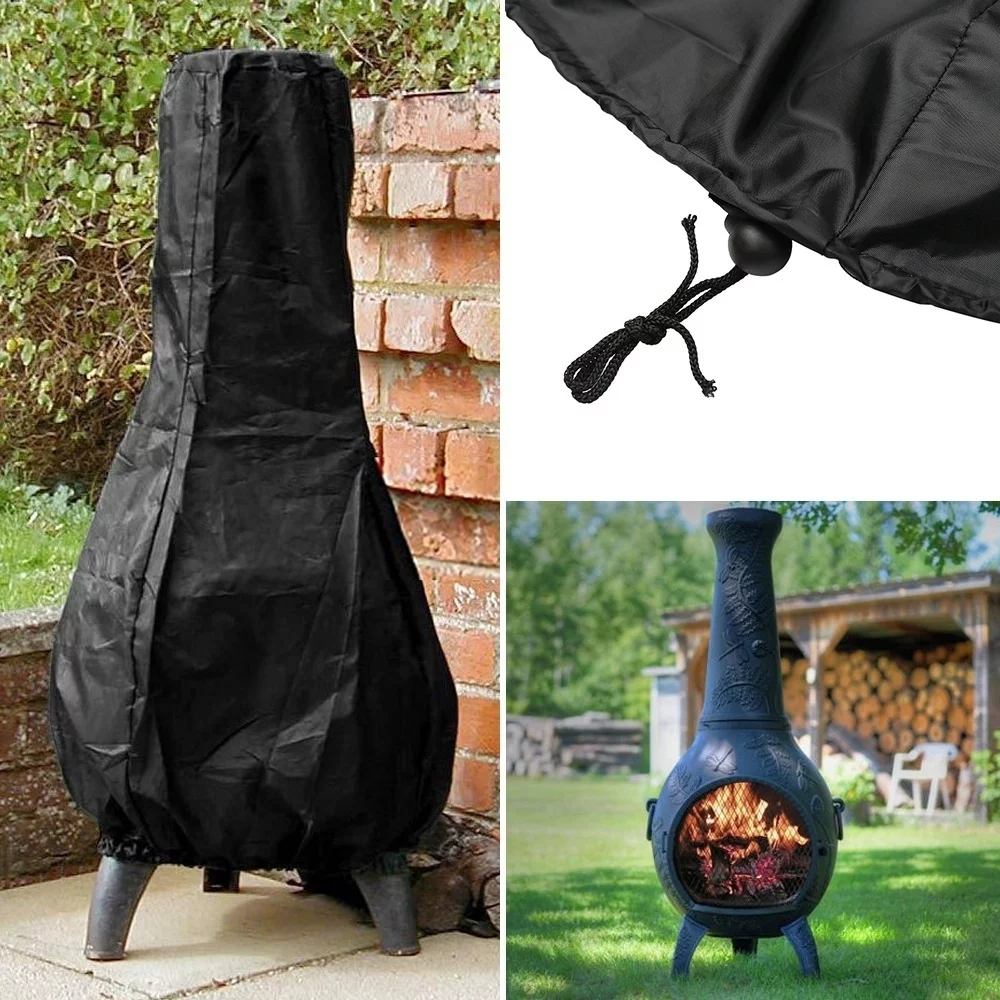 Jetcloudlive Outdoor Chimnea Cover,Heavy Duty Water Dust Proof Large Chimnea Rain Protector Outdoor Stove Cover