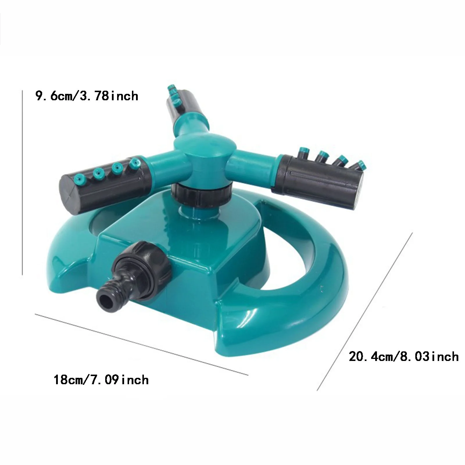 Garden Watering Garden Irrigation Automatic Rotating Sprinkler Border Watering Vegetable Three Pronged Sprinkler Kid Pad Dual Hose Timer Sprinkler Yard Outdoor Water Timers for Hoses Watermelon