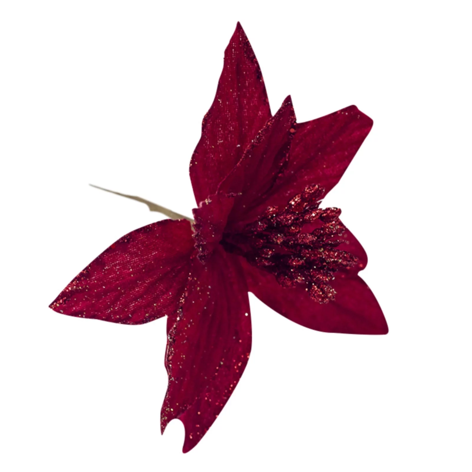 Artificial Flowers Outdoor Pot Christmas Fabric Flower Arrangement Christmas Tree Decoration Supplies Desktop Decoration Flower