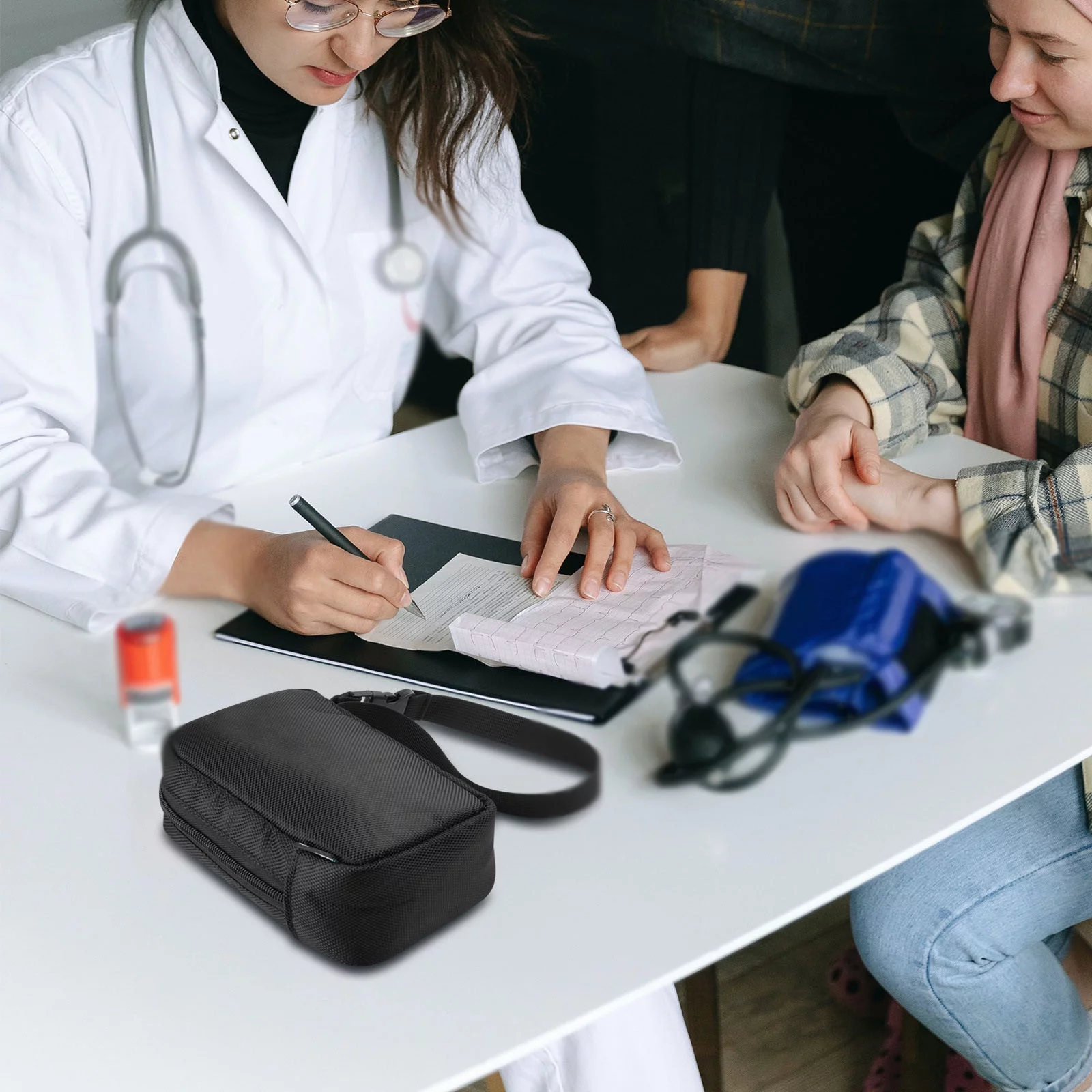 iju7gthy 4th of july outdoor Temperature Frontal Temperature Storage Box Portable Bag Black and Wear Temperature Storage Bag Storage Bag