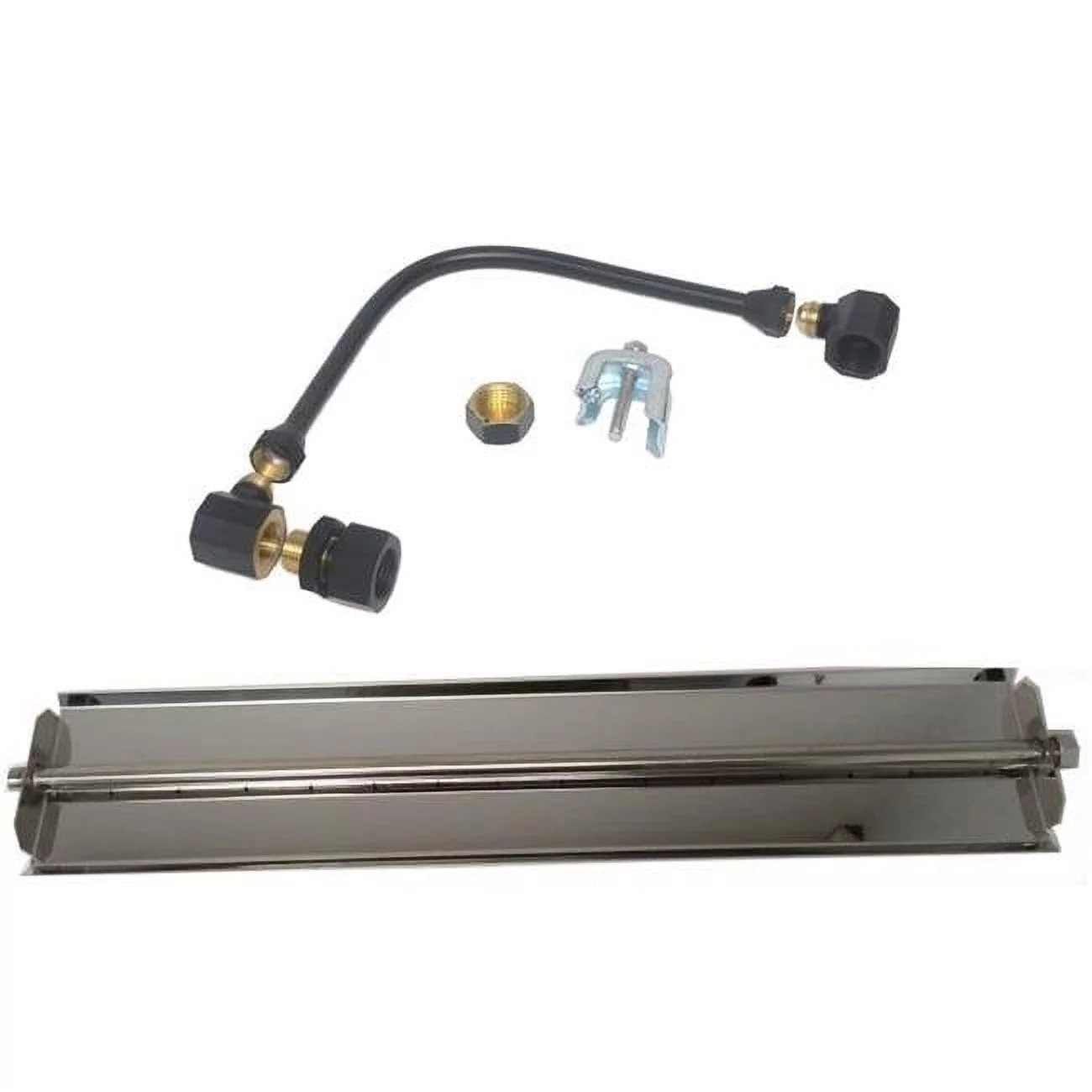 18 in. 304 Stainless Steel Linear Burner Pan Kit - Liquid Propane