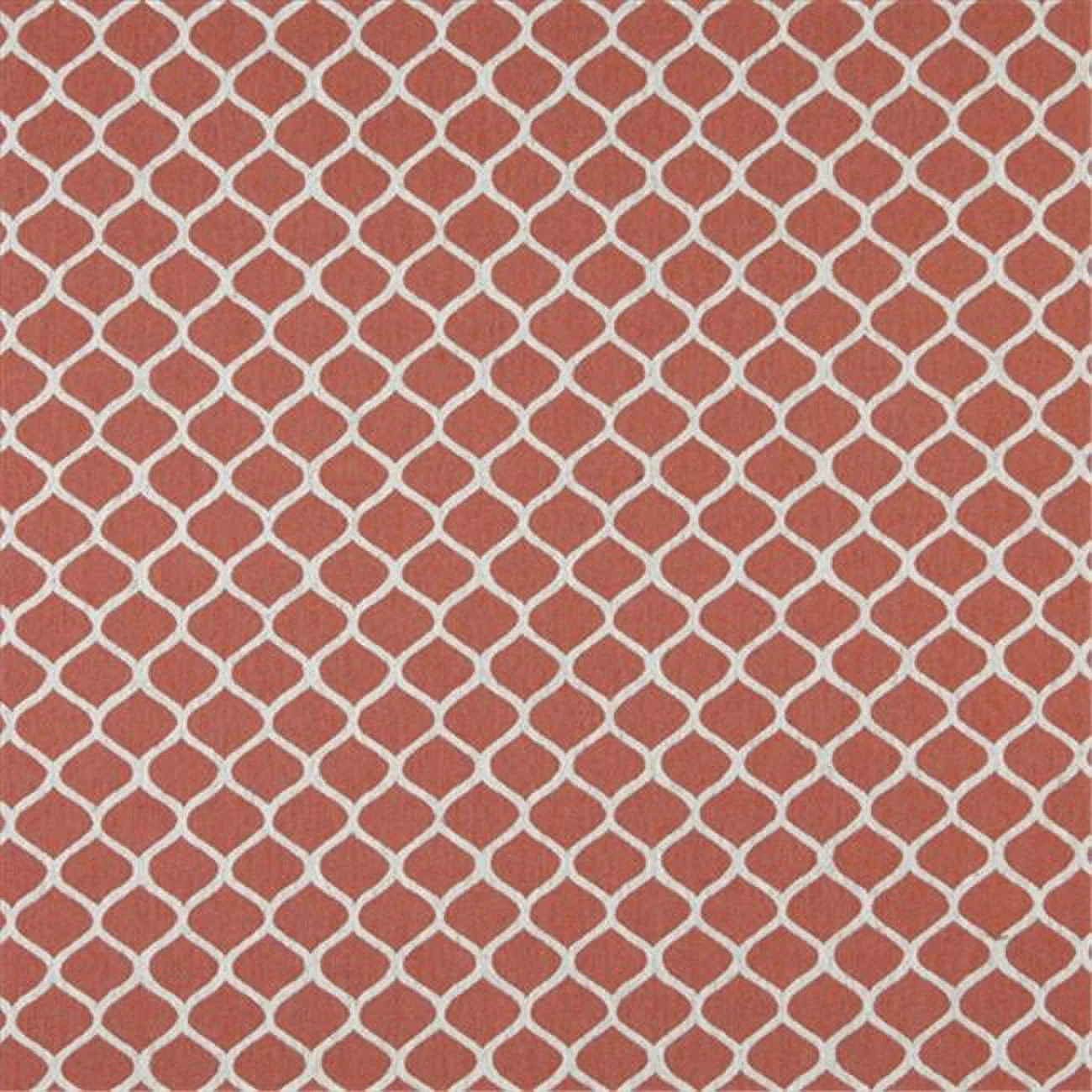 Designer Fabrics  54 in. Wide Persimmon And Off White- Modern- Geometric Designer Quality Upholstery Fabric
