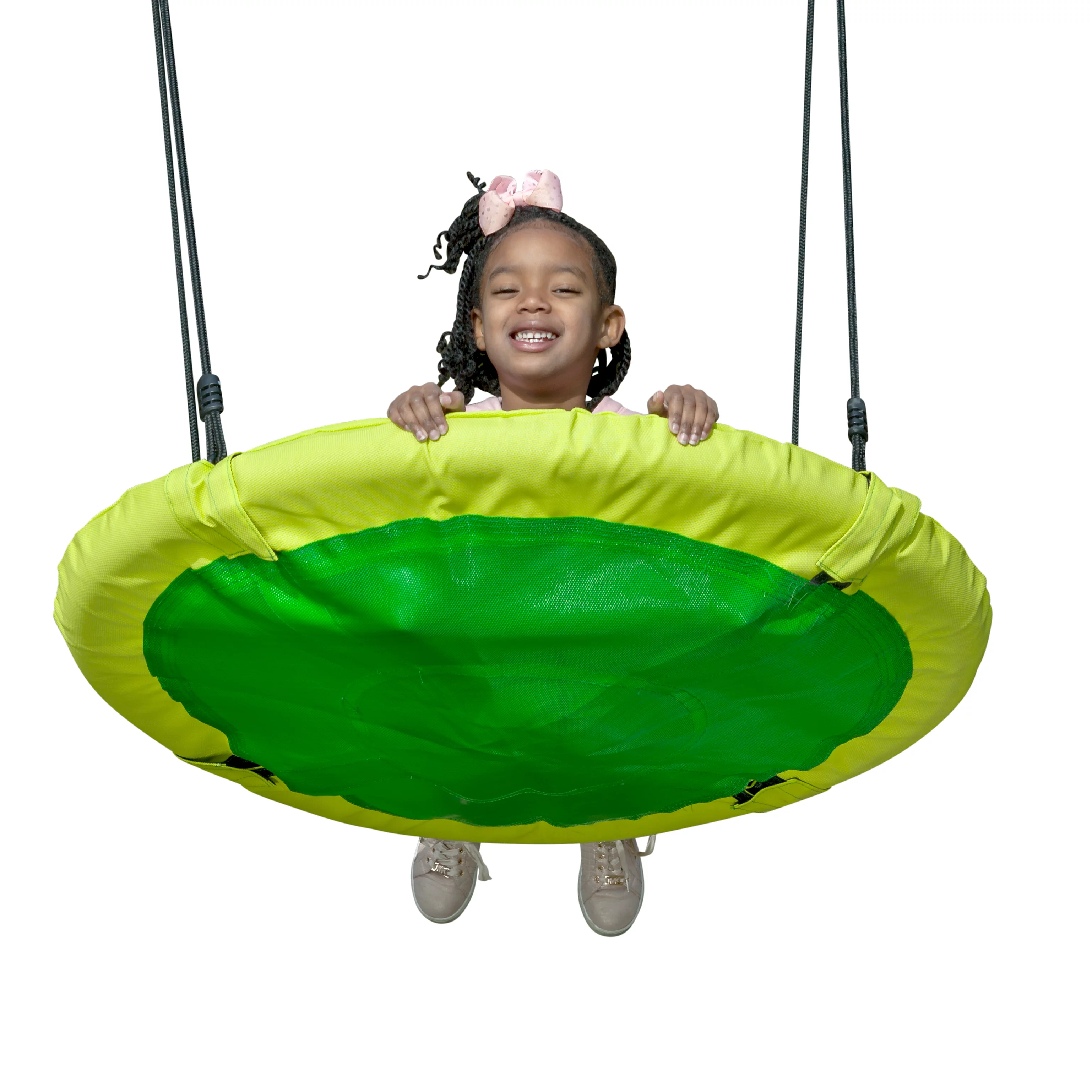 Creative Cedar Designs Kids Saucer Swing- Green