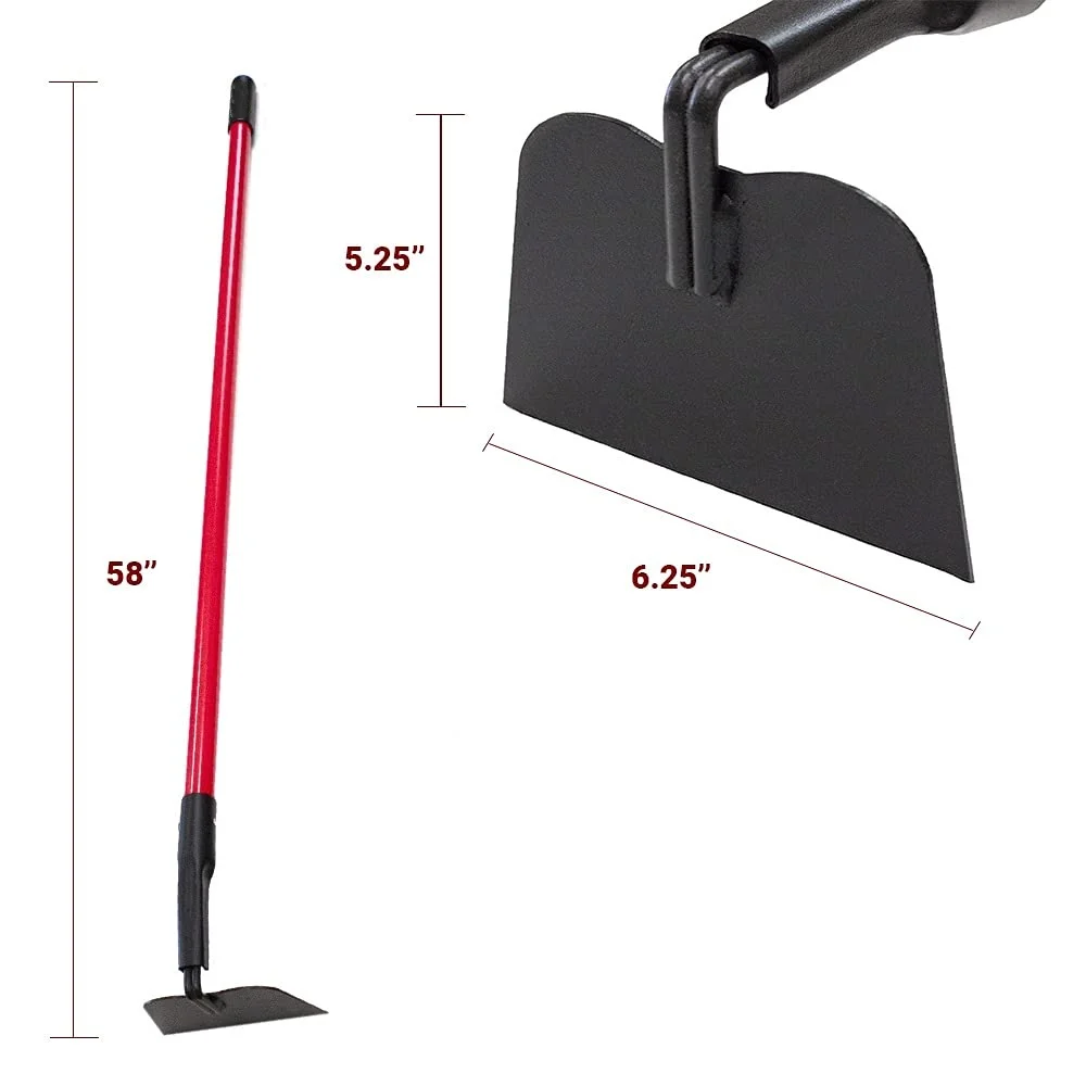 92353 12-Gauge Garden Hoe with Fiberglass Handle