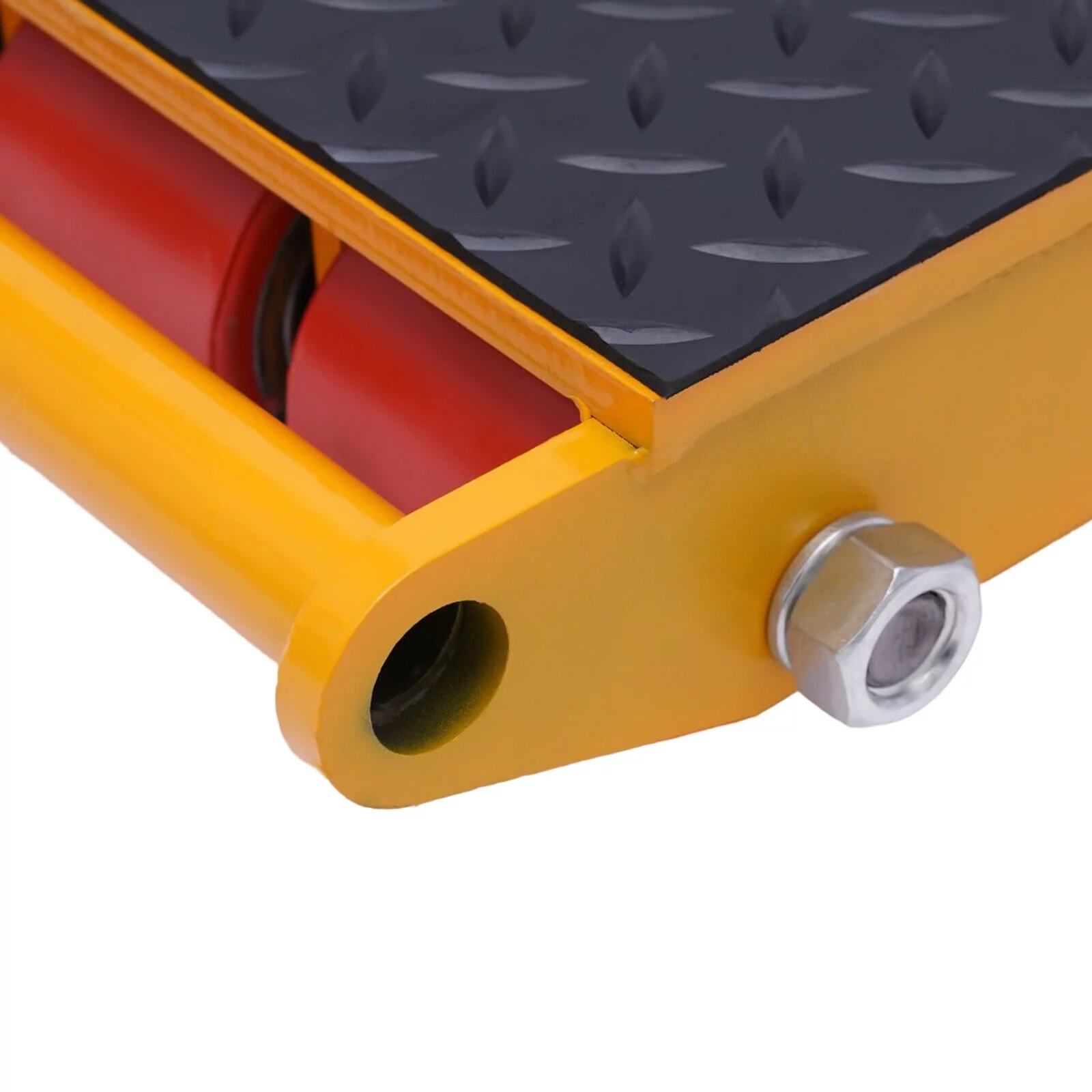 15T Heavy Duty Machine Dolly Industrial Machinery Mover Dolly Skate Rotating 9 Roller Cargo Trolley 33000lbs