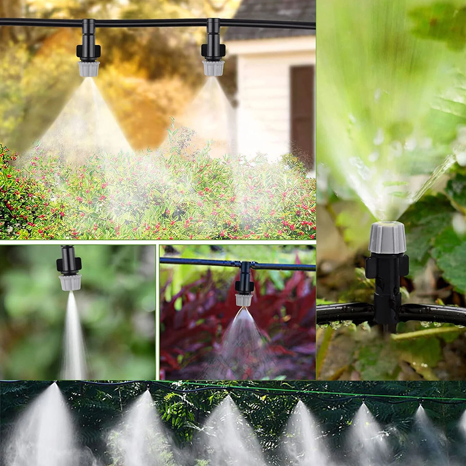 Garden Automatic Watering Drip Irrigation System Fog Nozzles irrigation System