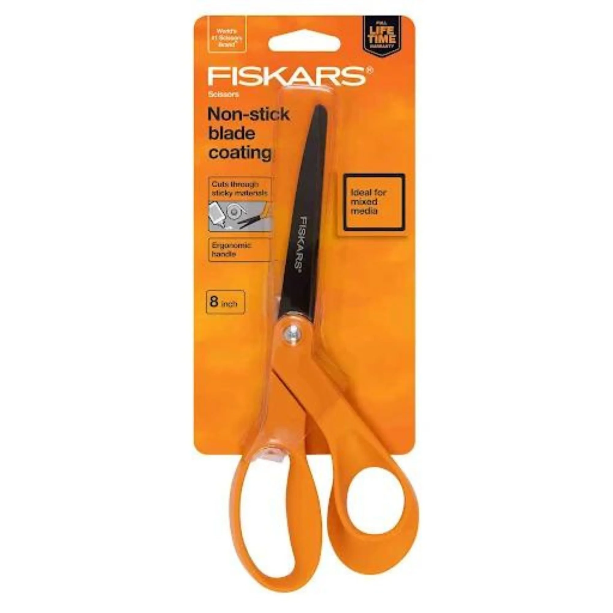 Fiskars Non-stick Scissors, 8 inch