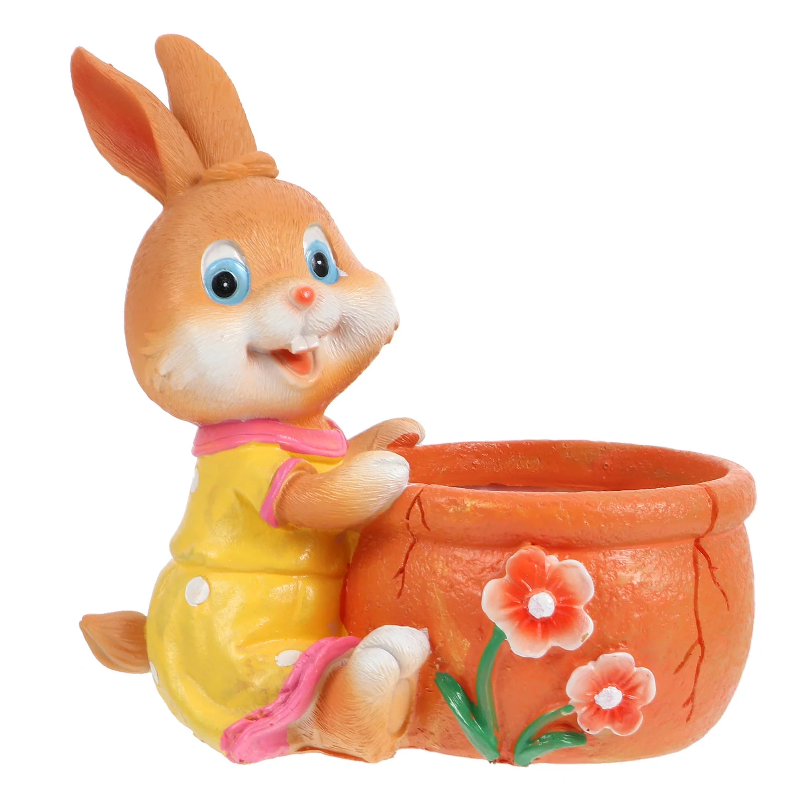 Guichaokj Succulent Pot Indoor Outdoor Flower Planter Rabbit Flower Pot Bunny Plant Pot