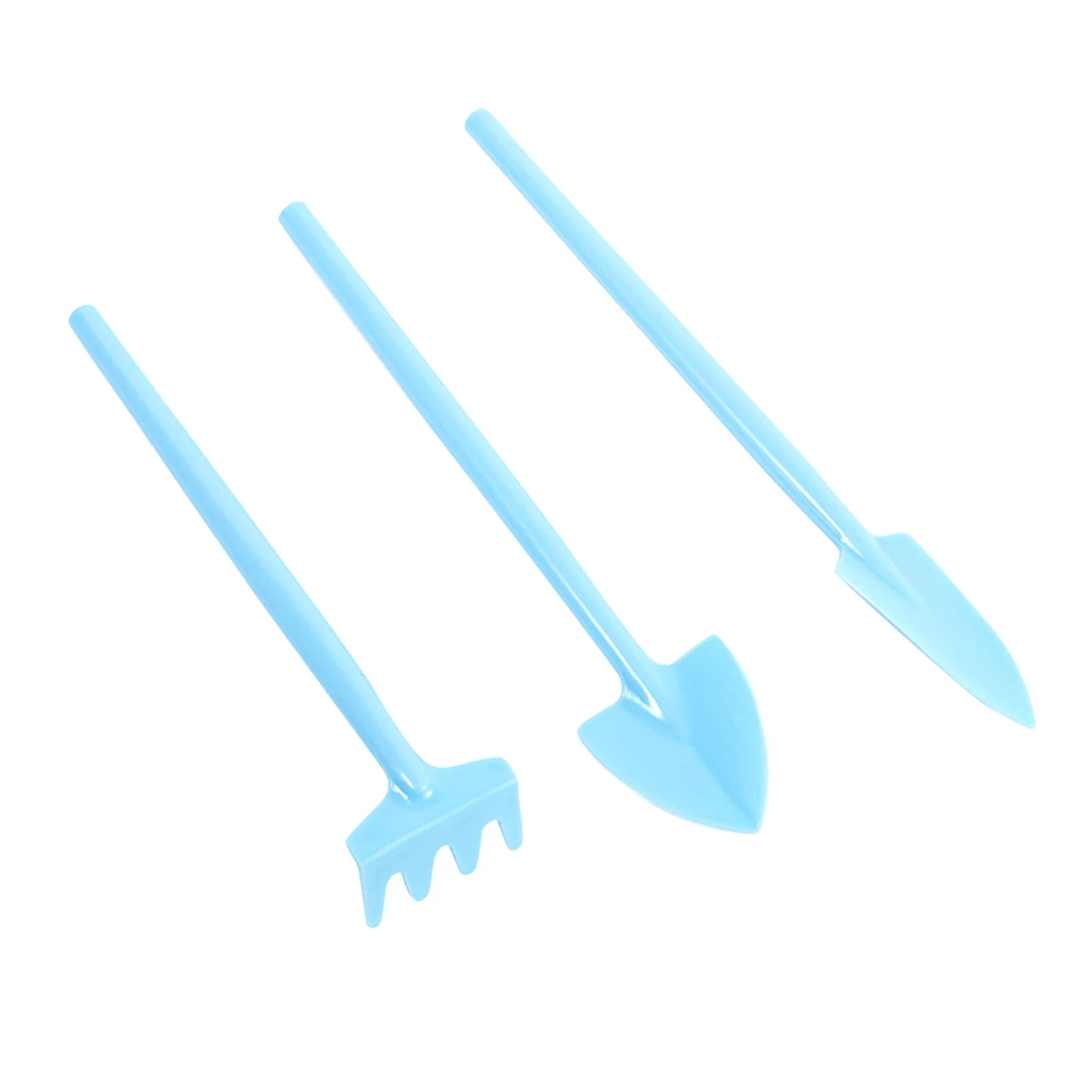 MOQIN Mini Gardening Tools, 3pcs Portable Garden Hand Tools Set, Miniature Gardening Rake and Shovel for Seedlings, Bonsai, Succulents, Herbs
