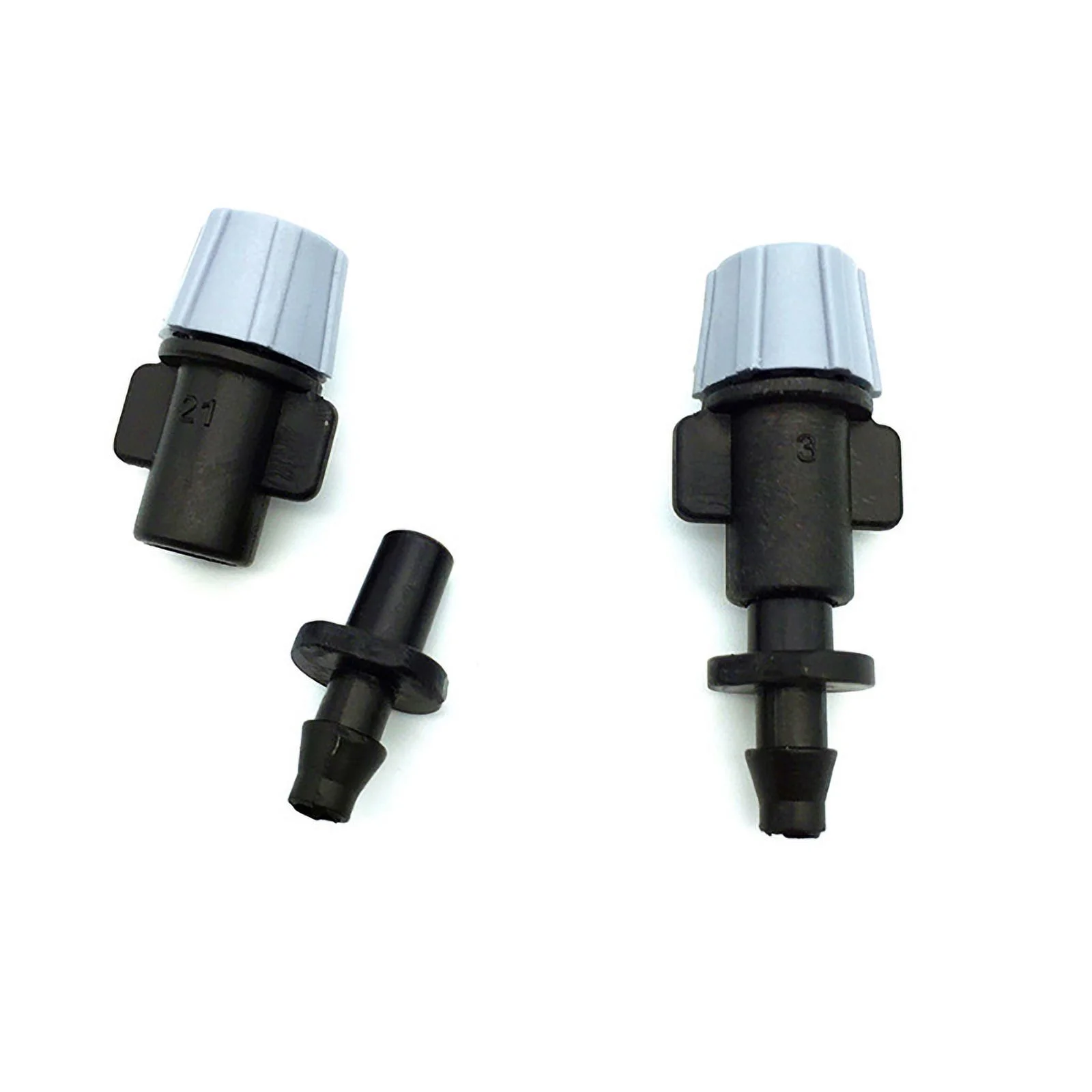 Gray Irrigation Sprinkler Greenhouse Misting Cooling Micro Irrigation Fogger With Single Barb Connect To 4/7mm Hose 200 Pcs