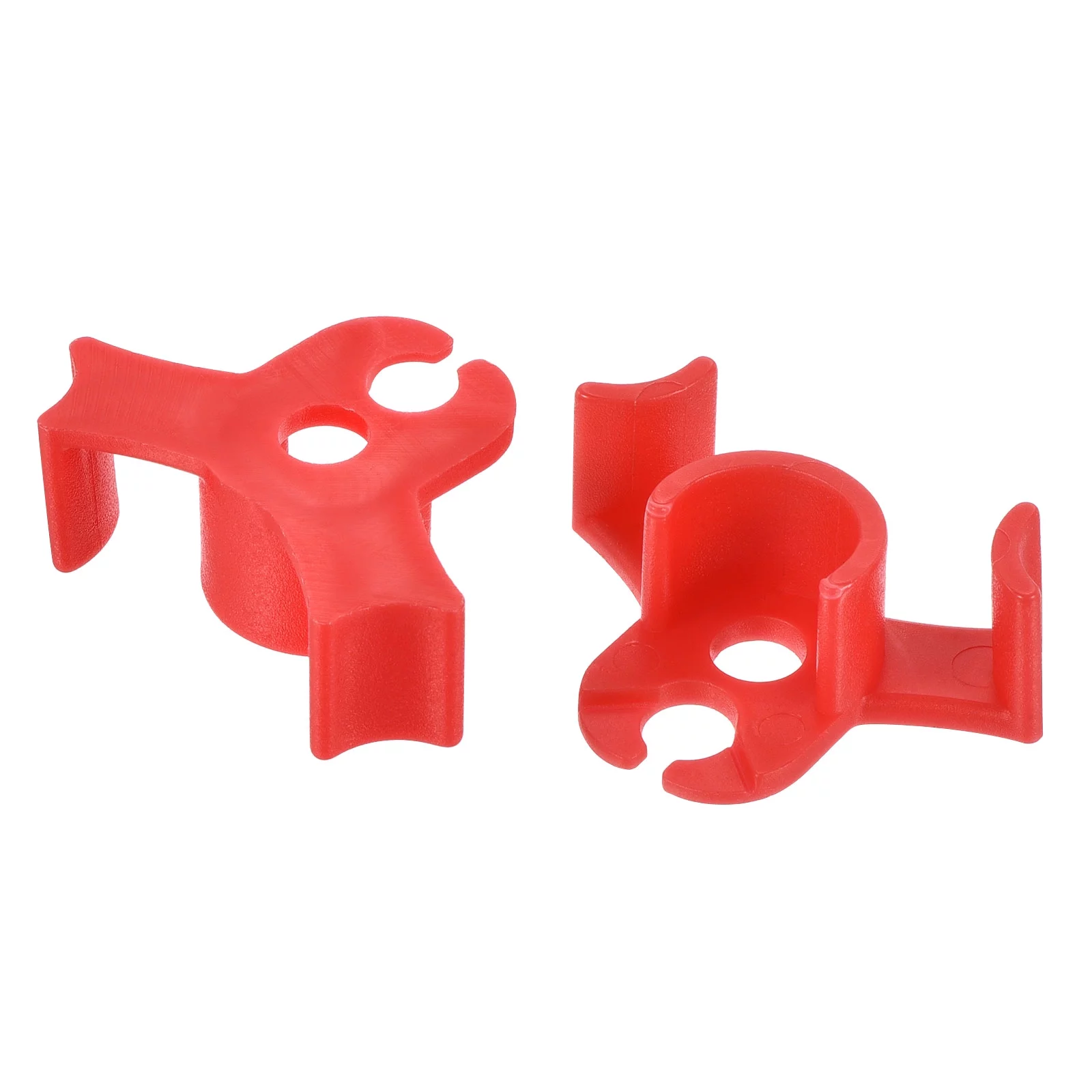 Uxcell 90 Degree Plant Bending Clip Stem Fixing Branch Shape Buckle Red 40 Pack