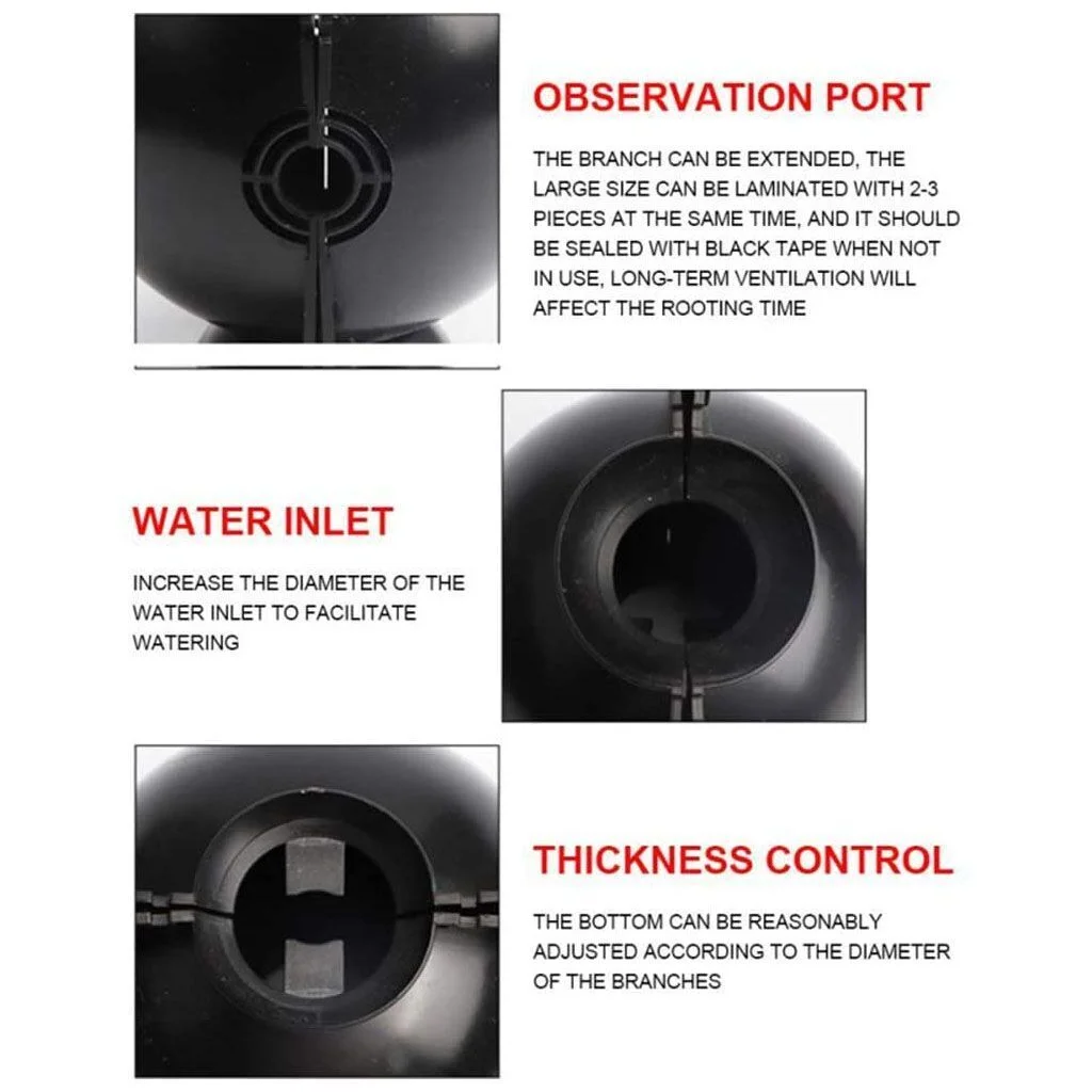 1/3/5/10pcs Plant Rooting Device High Pressure Propagation Ball Graft Box Grow