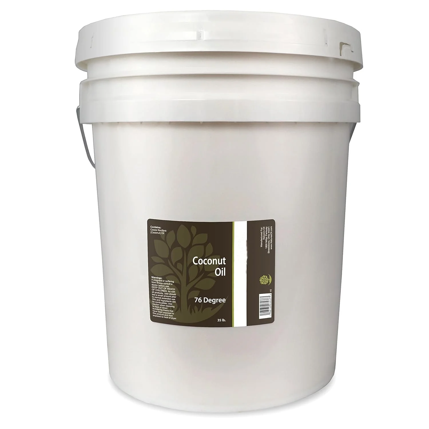 Coconut 76 Degree, Naturally Refined, 35lbs (5 Gallon)