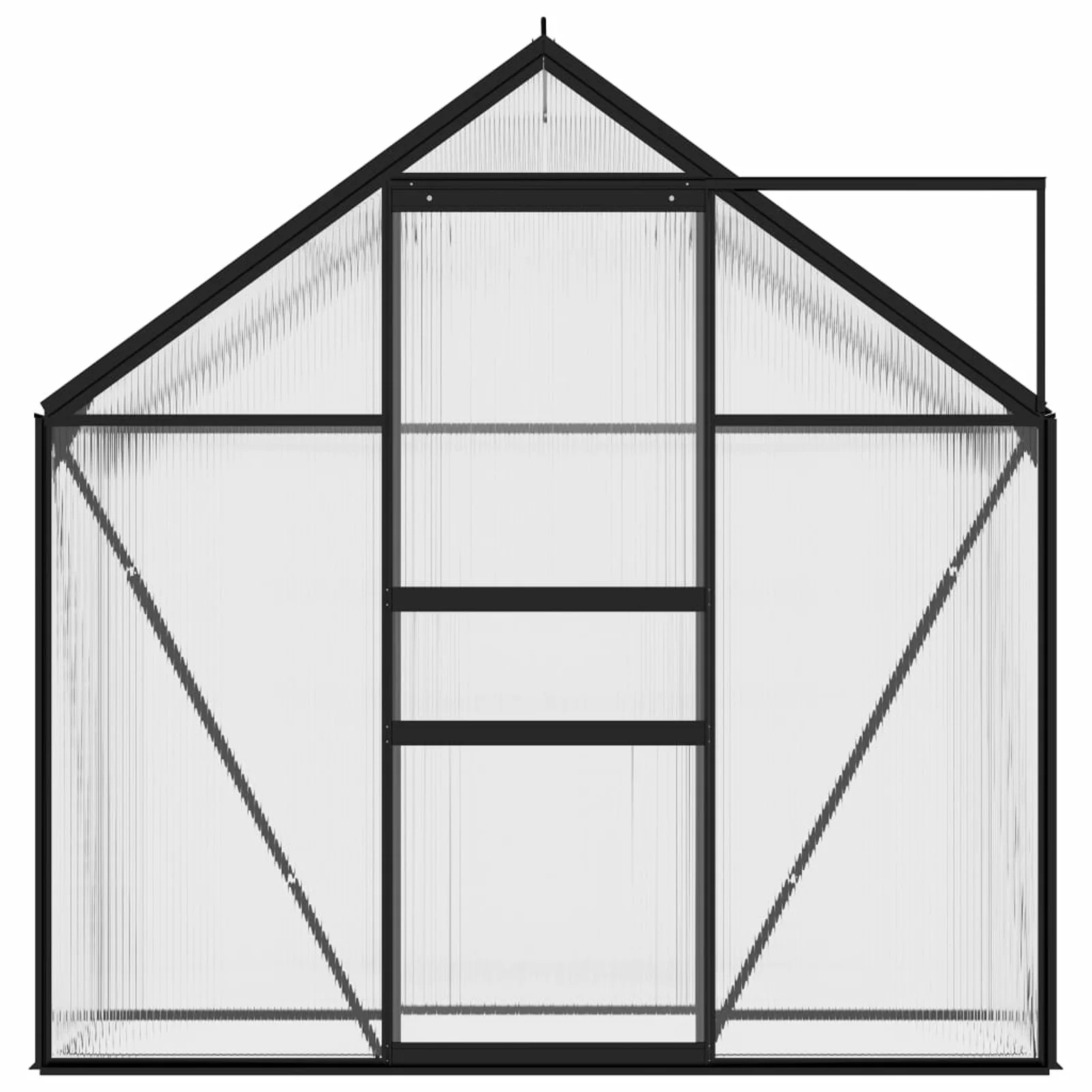 Uteam Anthracite Aluminum Greenhouse 14.3 ft²