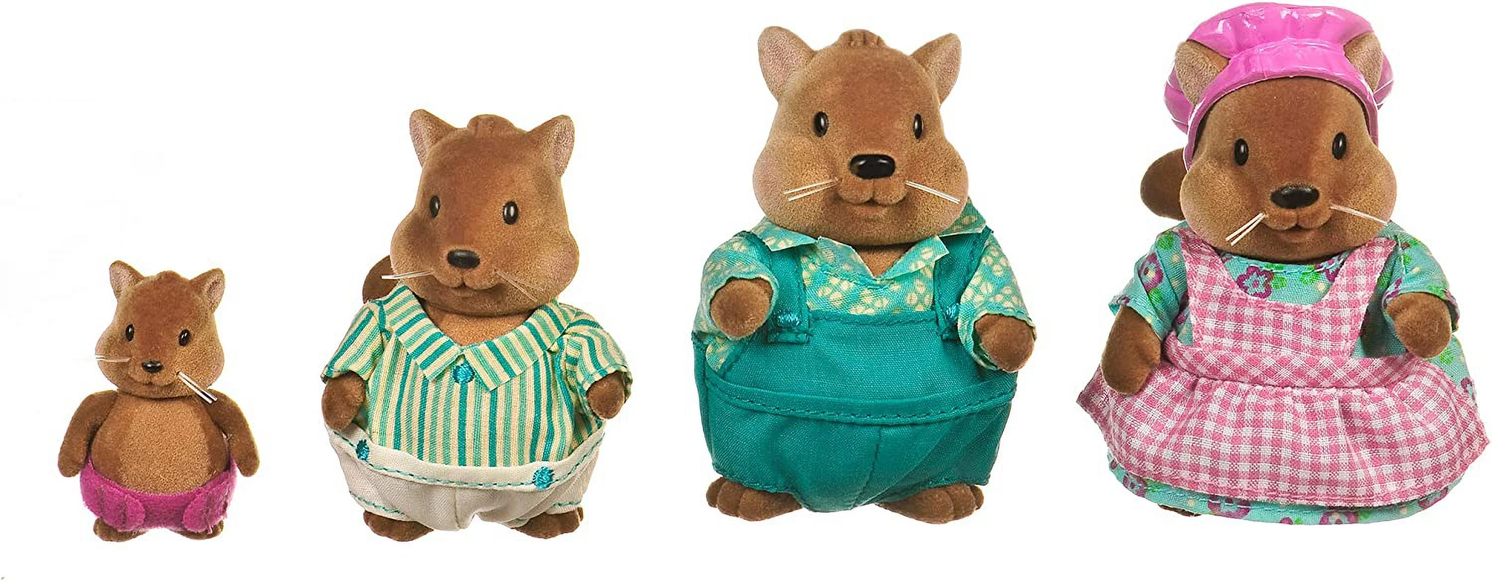 Li'l Woodzeez Bushytails Squirrel Family Set with Storybook