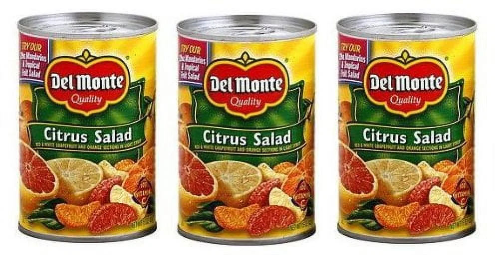 Del Monte Citrus Salad With Grapefruit & Orange (Pack Of 3) 15 Oz Cans