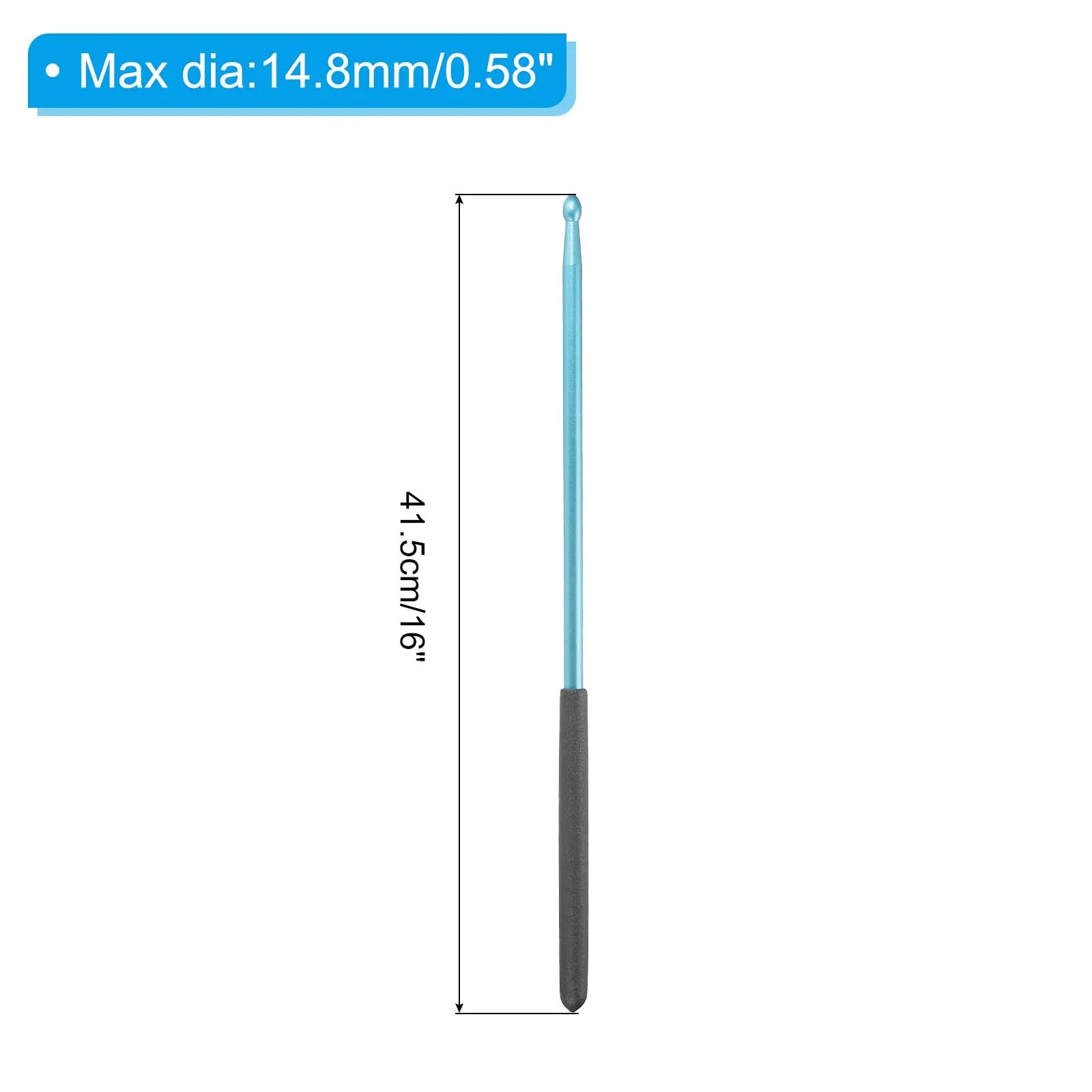 Metal Drumstick 5A Anti Slip Drum Stick for Drum Electronic Drums Musical Instrument Percussion Blue 1 Pair