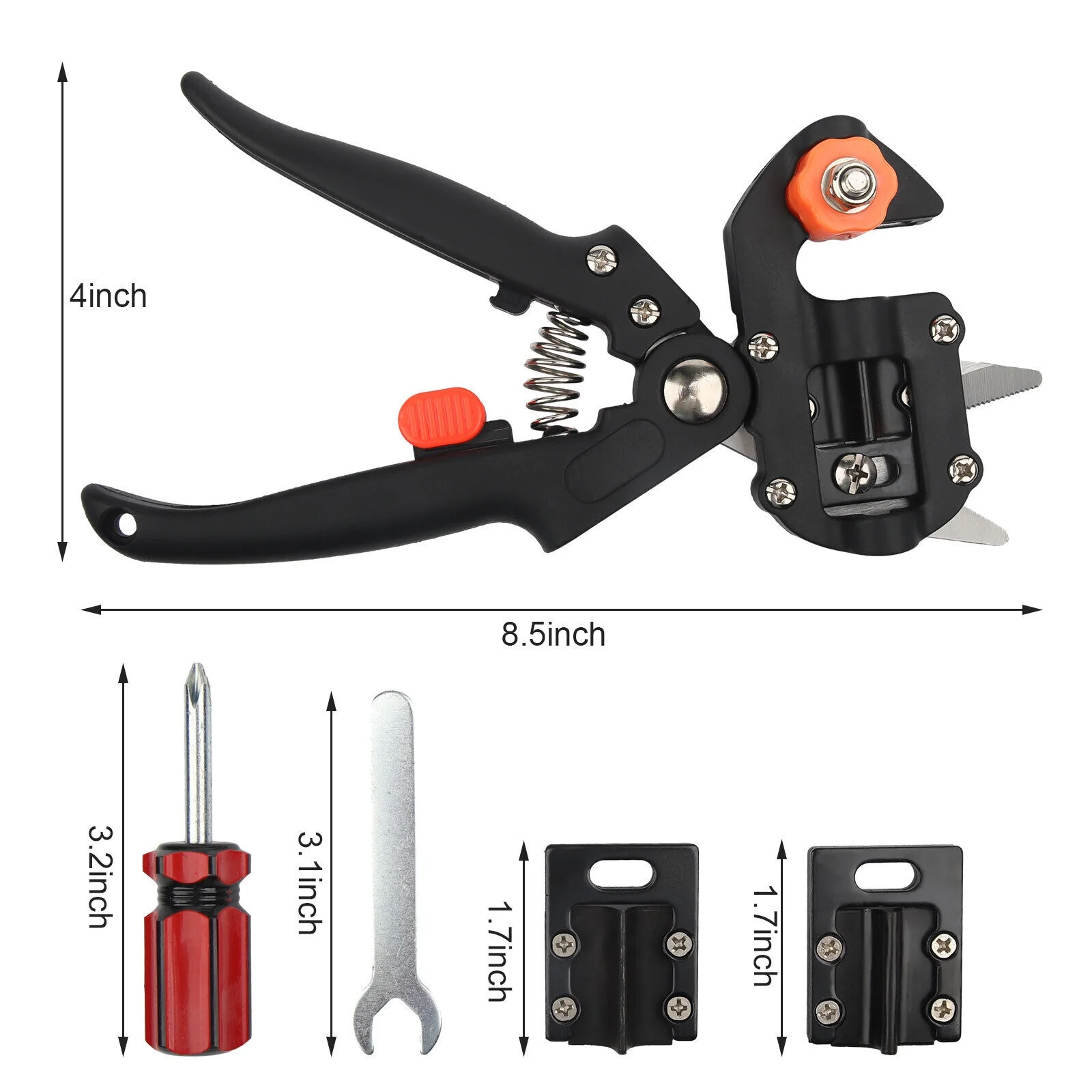 Supsupsiu Garden Tree Grafting Knife Pruning Pruner Shears Snip Scissors Cutting Tool Kit