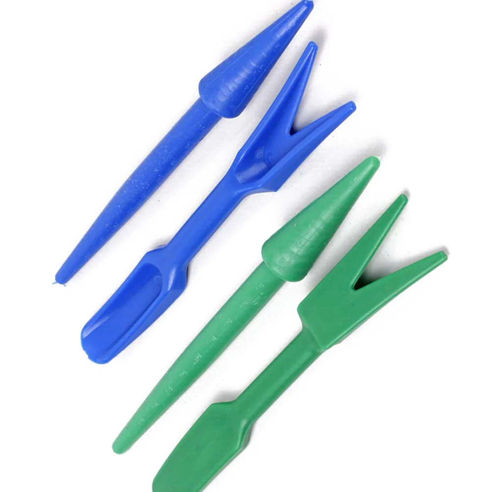 2 Pcs Gardening Stuff Equipment Supplies Planting Seedlings Dibber Tool Widger Transplanting Succulents