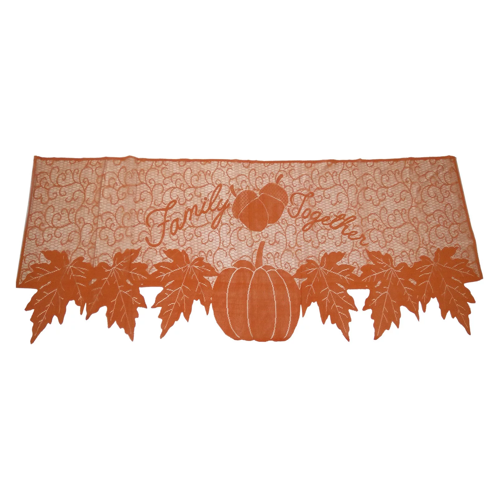 Thanksgiving Lace Fireplace Cloth Autumn Decor For Home Kitchen Indoor Fireplace