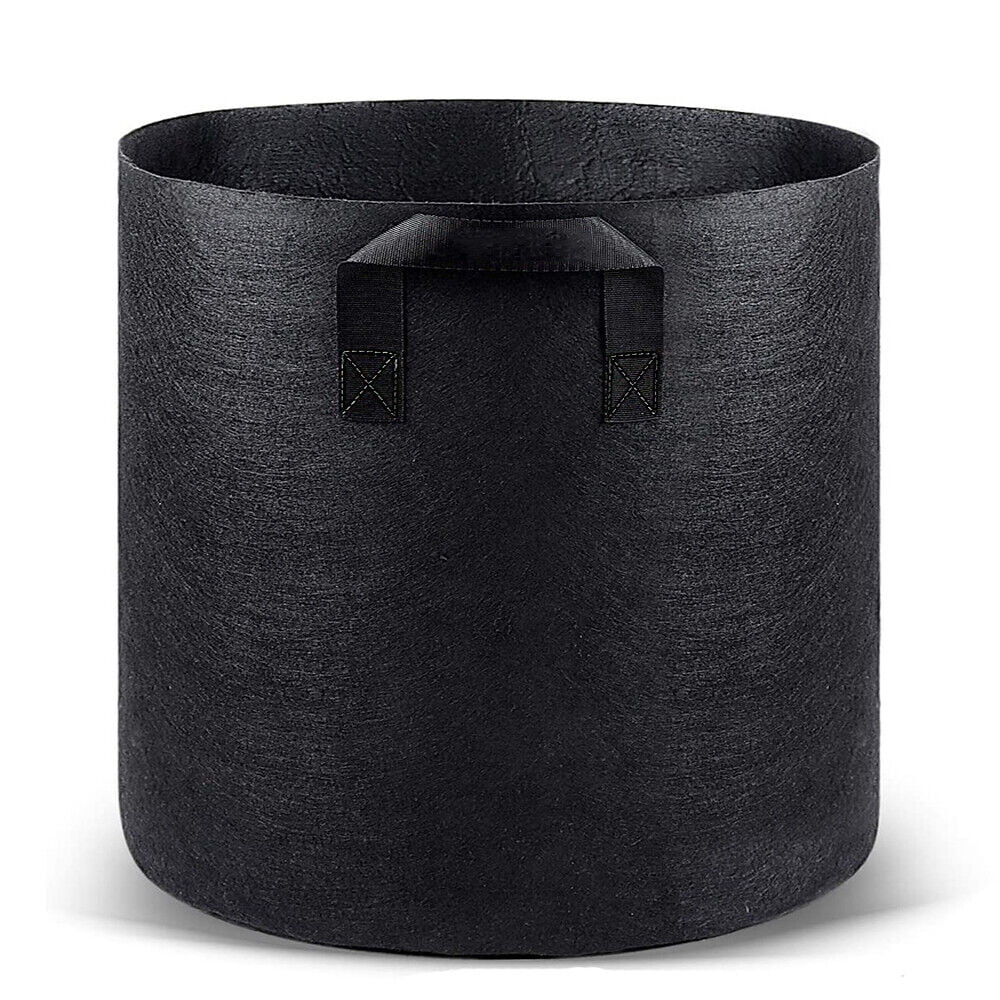 Black Plastic Plant Pots 1 2 3 4 5 7.5 10 12 15 20 Litre Large Flower Pot Strong