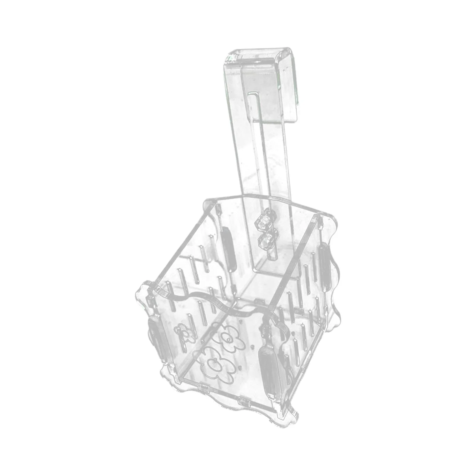 TOOYFUL Aquarium Planter Cup, Aquatic Plant Pot, Tank Decoration, Hanging Landscape Clear Plant Water Grass Plant Cup Grass Holder S