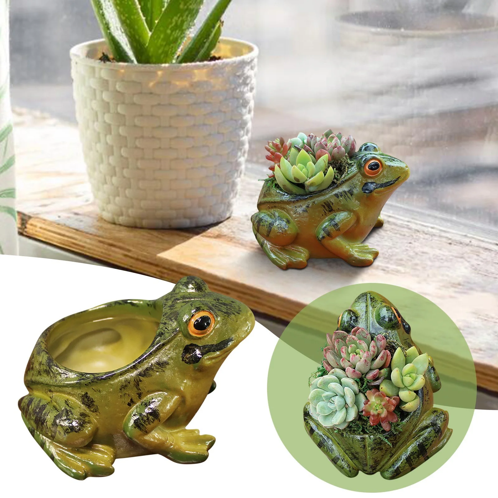 Micro Landscape Garden Balcony Succulent Green Flower Pot Home Decoration Cute Ornament Ornament Vintage Ornament Set Vintage Christmas Ornament Target Ornament Strength