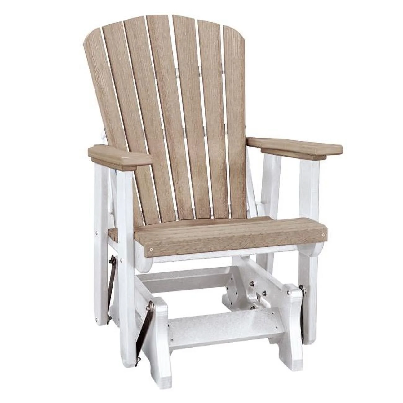 Weatherwood Glider Chair with White Base