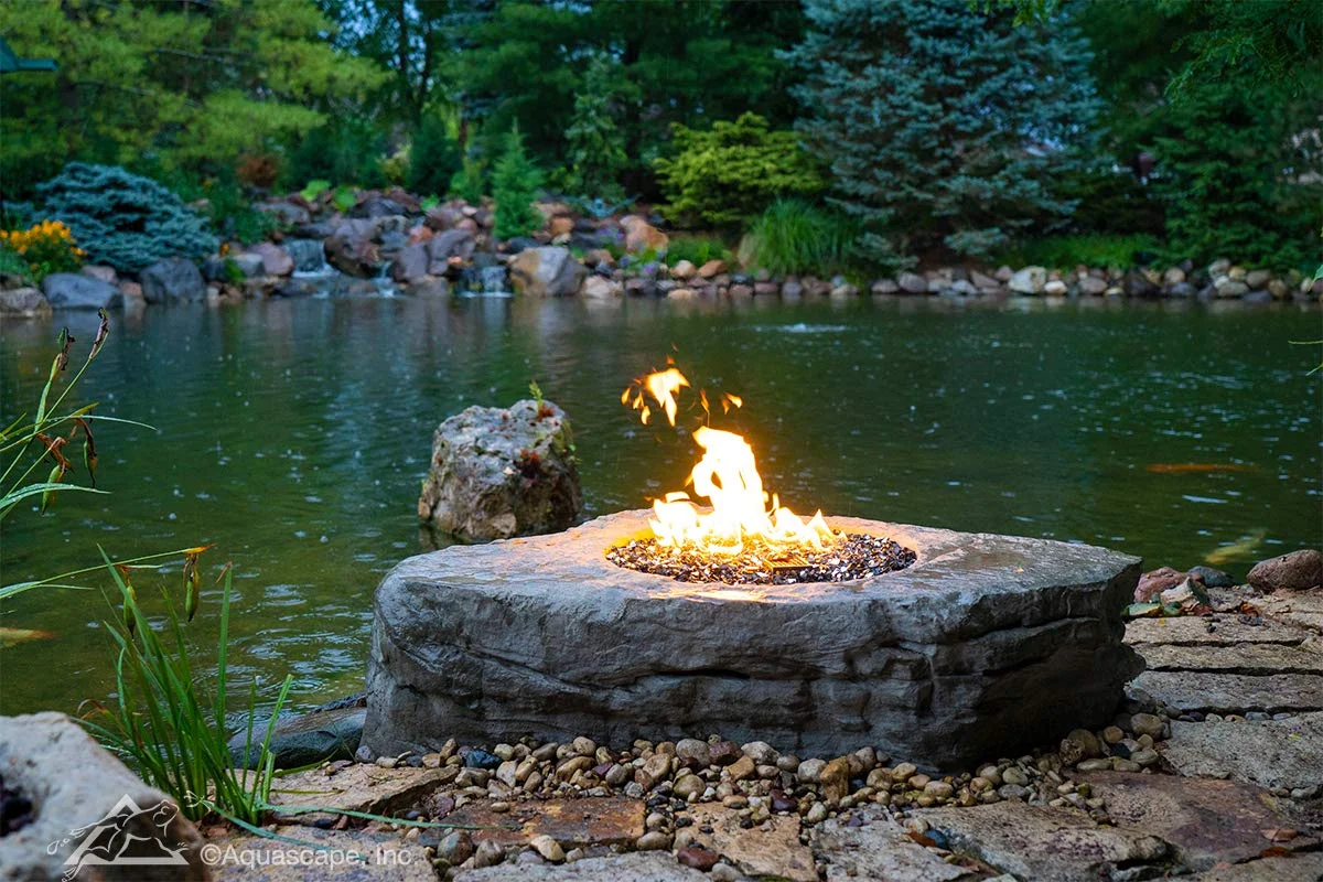 Aquascape 58091 Faux Stone Fire Pit